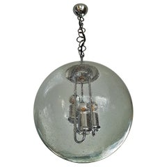 Ciondolo a sfera in vetro di Murano soffiato a bocca di metà secolo, Doria, Germania anni '60