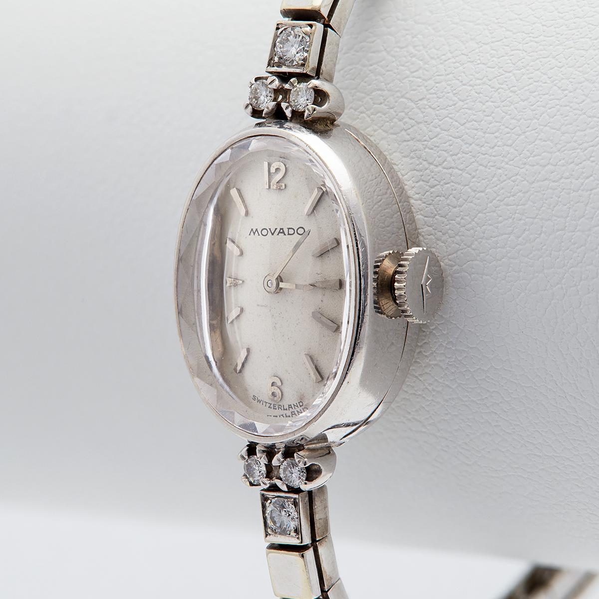 movado women's gold watch with diamonds