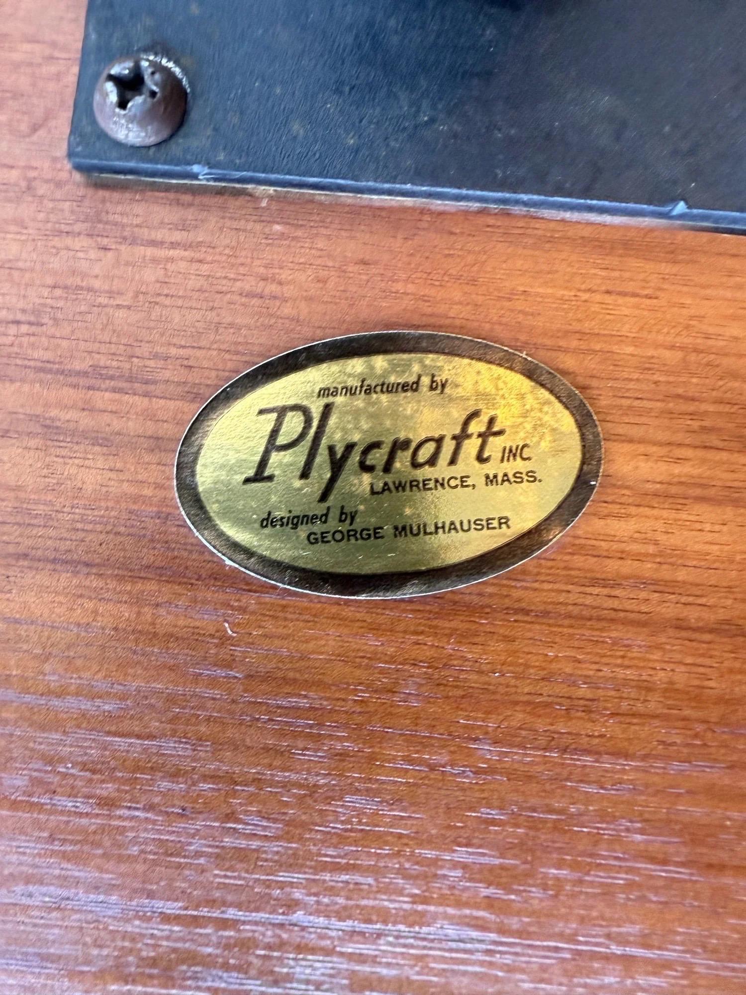 Sedia e ottomana Mr. di George Mulhauser per Plycraft, metà secolo. in vendita 7