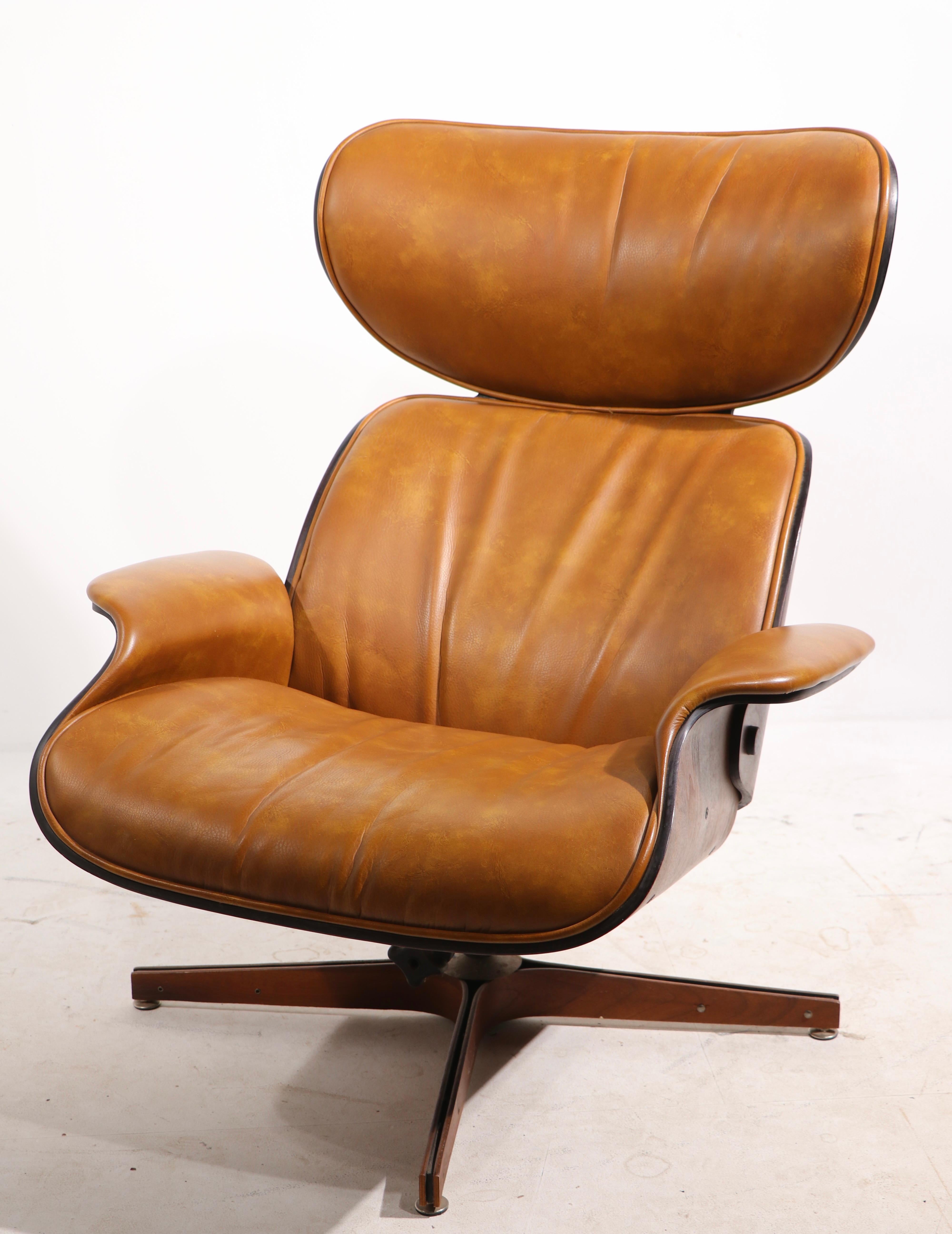 Mid-Century Modern Mid Century Mr. Chair and Ottoman by George Mulhauser for Plycraft
