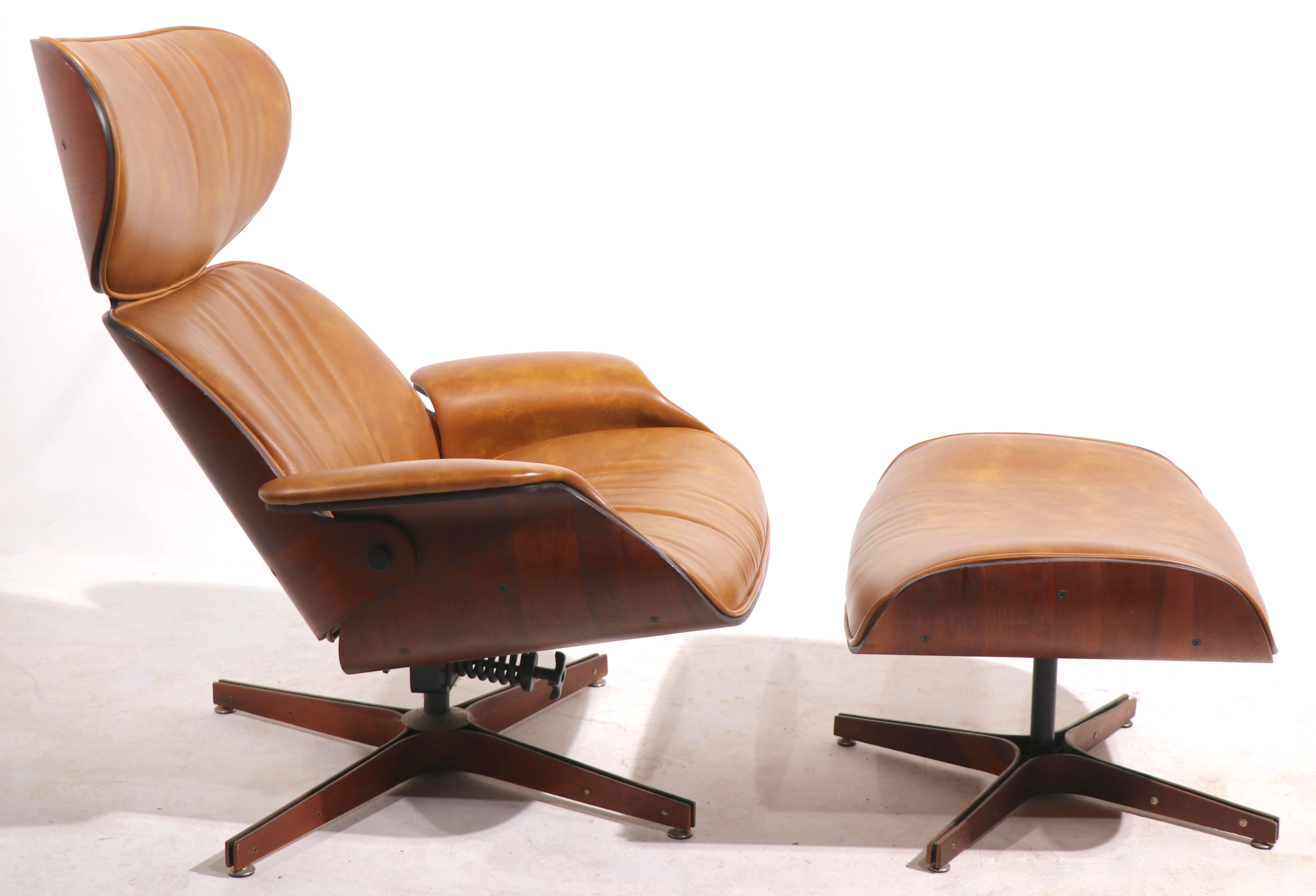 20th Century Mid Century Mr. Chair and Ottoman by George Mulhauser for Plycraft