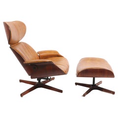 Mid Century Mr. Chair und Ottoman von George Mulhauser für Plycraft