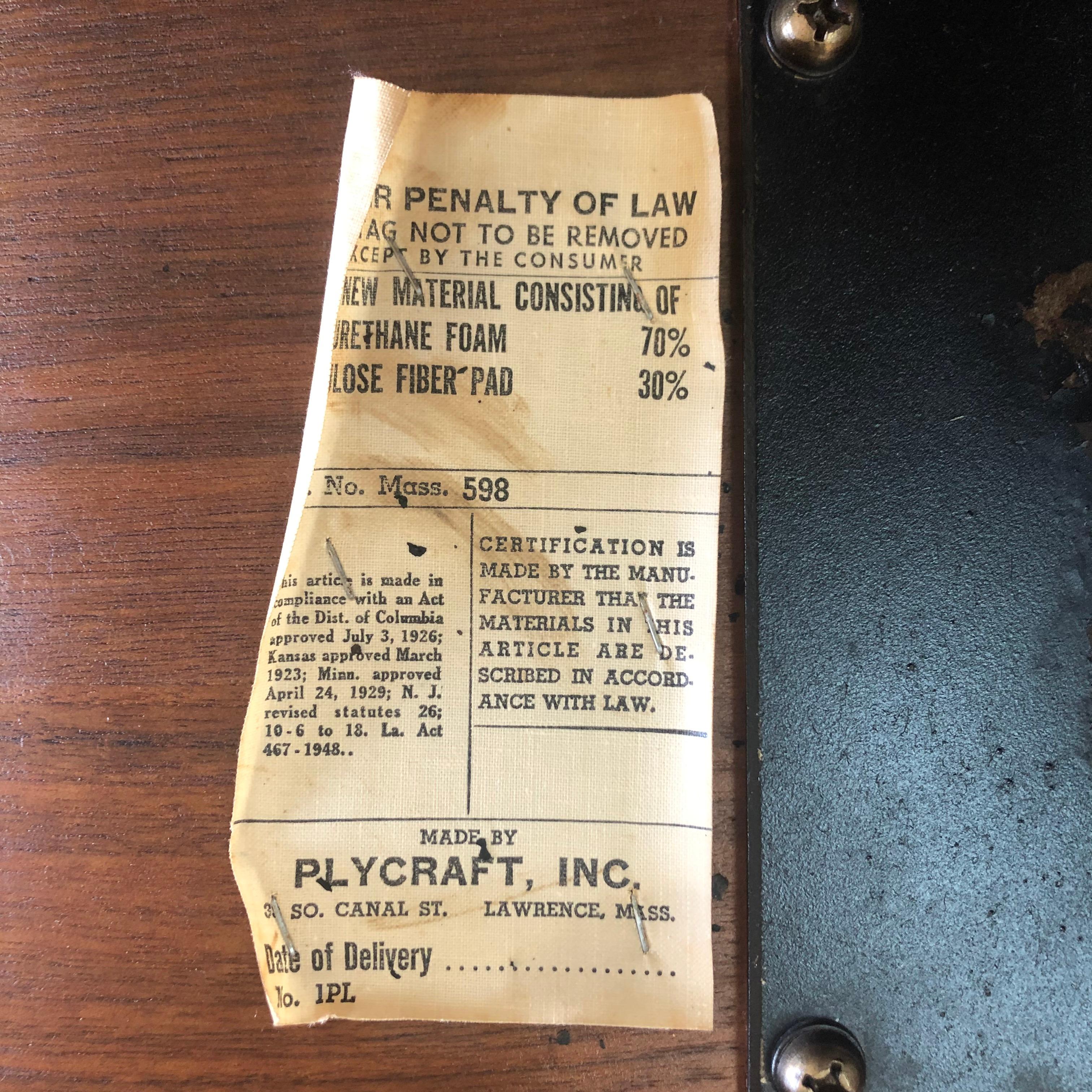 Mid Century Mr. Chair Executive Desk Chair by George Mulhauser for Plycraft 1