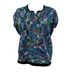 Mid Century Multi-Colored südamerikanischen Huipol Tunika
