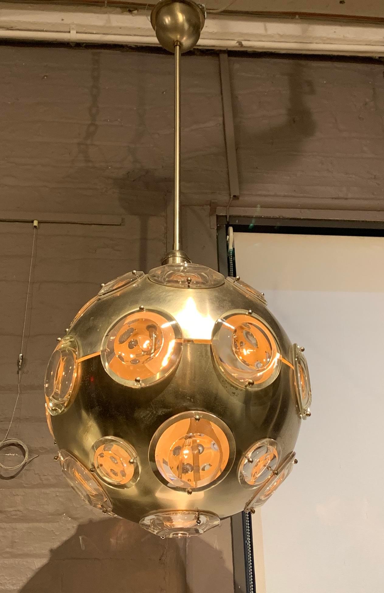 globe shaped chandelier