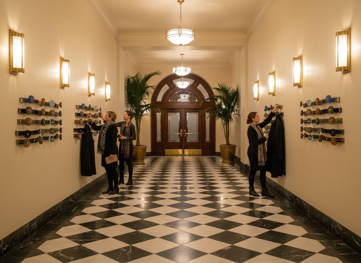 Appendiabiti multicolore di metà secolo in vetro di Murano Module 