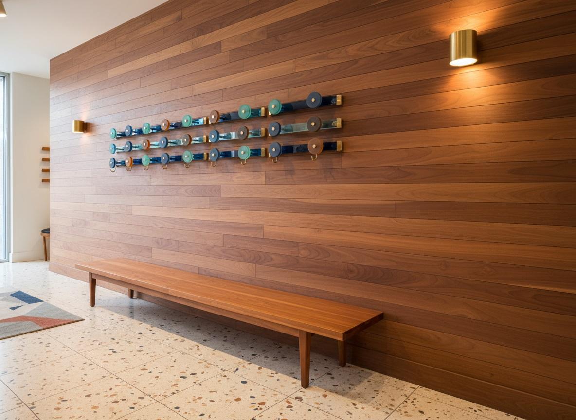 Appendiabiti multicolore di metà secolo in vetro di Murano Module 