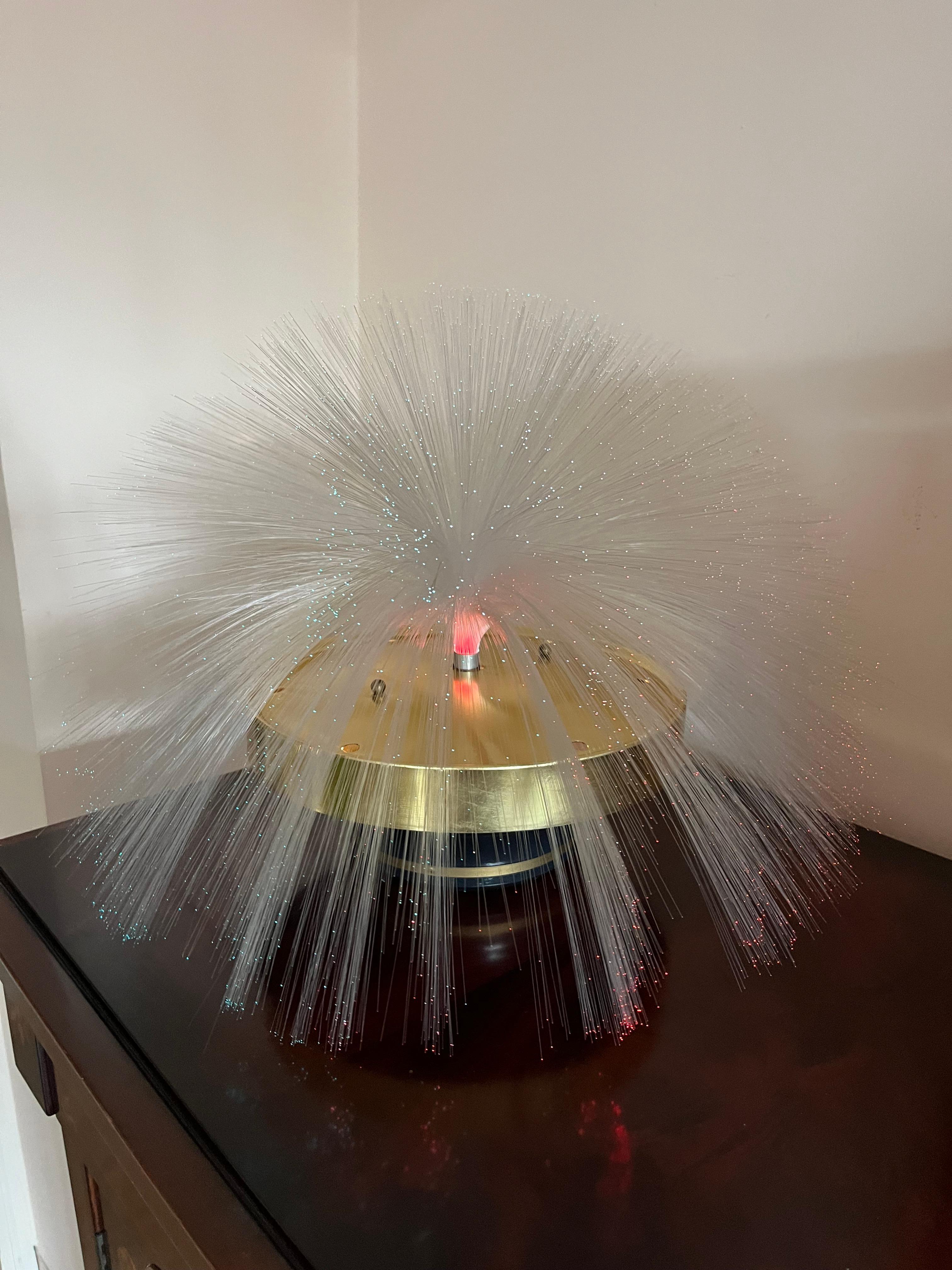 Mid-century Multicolored Fiber Optic Swivel Lamp, 1960s In Good Condition For Sale In Palermo, IT