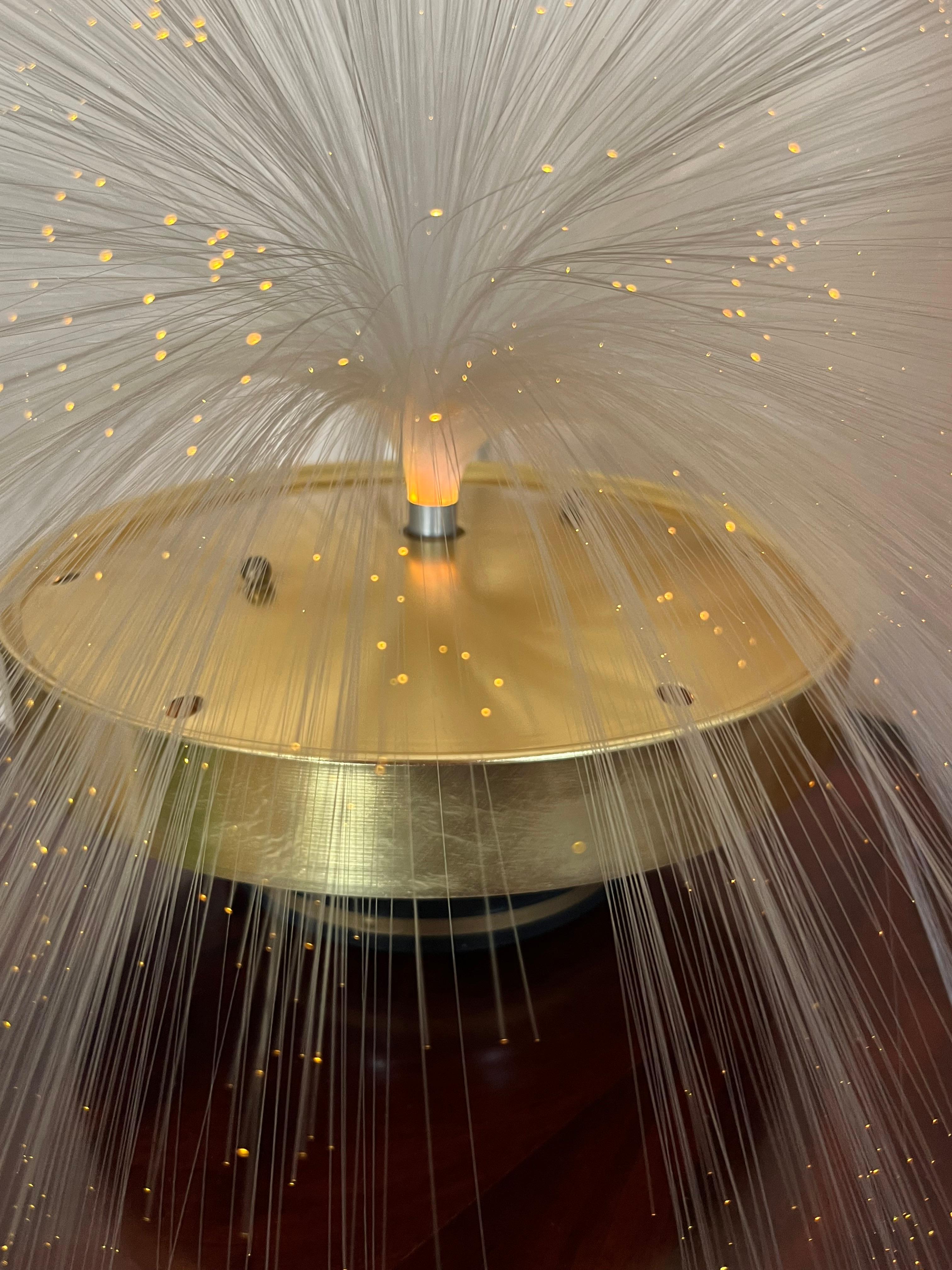 Mid-20th Century Mid-century Multicolored Fiber Optic Swivel Lamp, 1960s For Sale