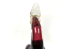 Mid Century Murano Art Glass Bird Of Paradise Sculpture