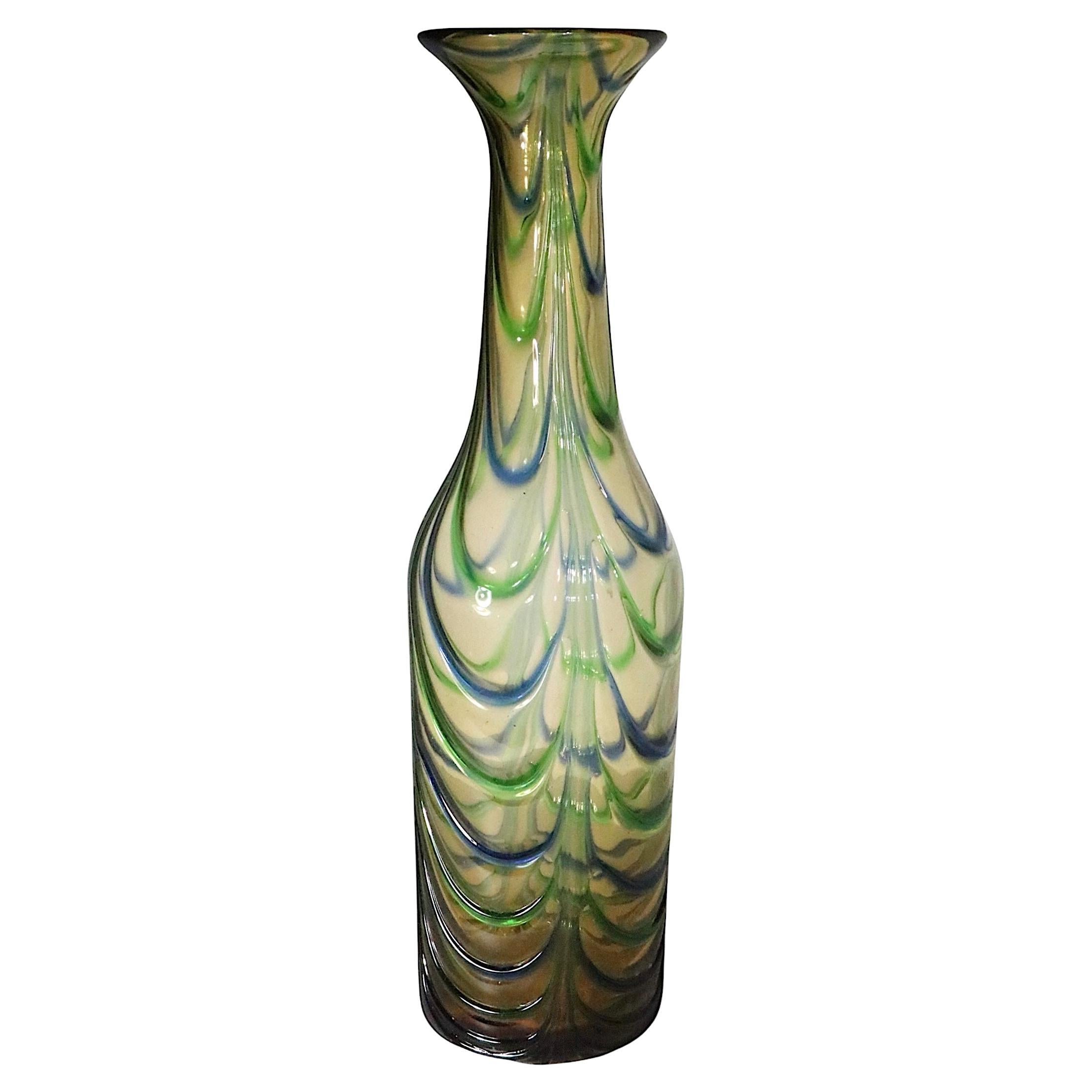 Mid Century Murano Art Glass Vase attributed to Seguso