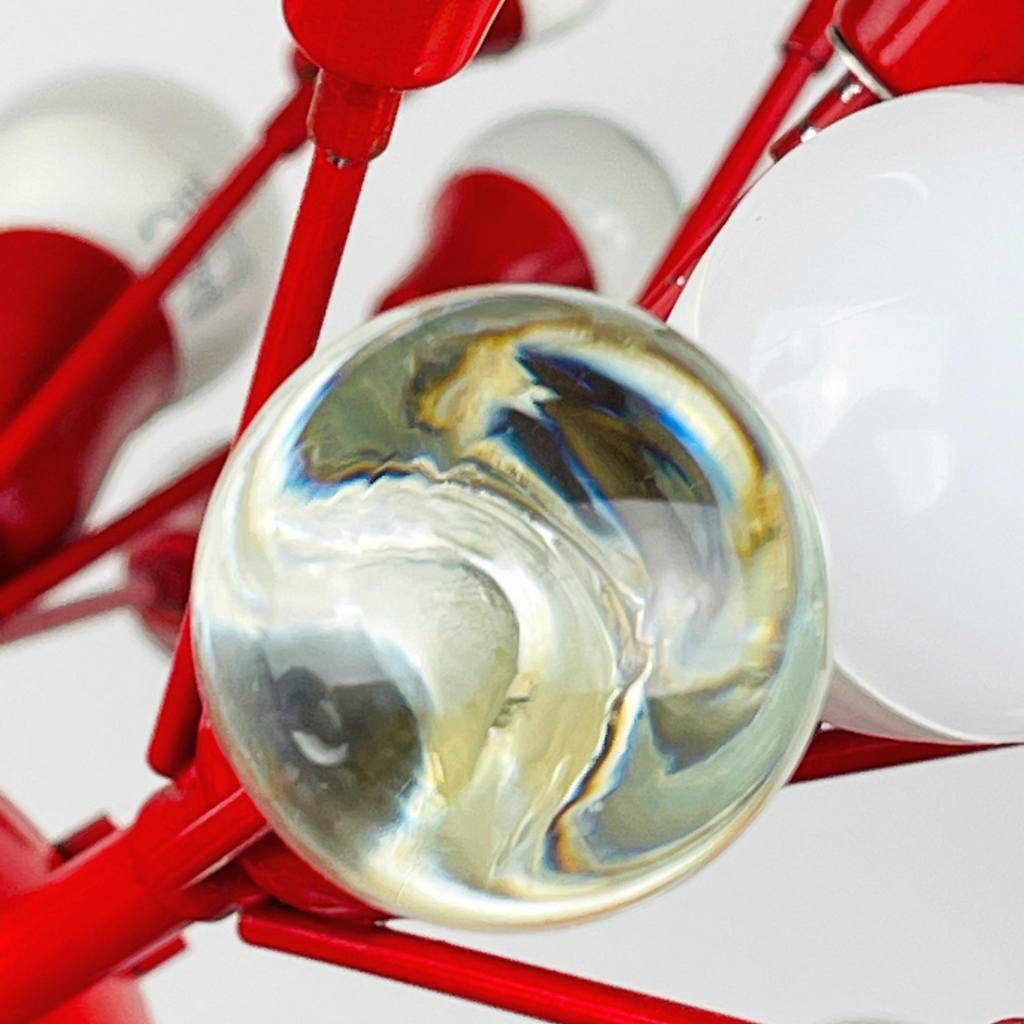 Lampada da tavolo o a sospensione a sfera di Murano della metà del secolo scorso Sputnik Italia anni '70 in vendita 6
