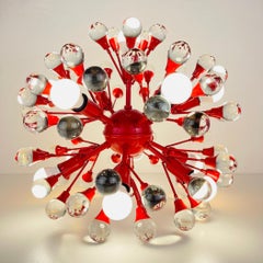 Mid-century murano ball table or pendant lamp Sputnik Italy 1970s