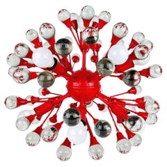Mid-century murano ball table or pendant lamp Sputnik Italy 1970s
