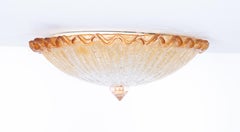 Mid Century Murano Barovier & Toso zugeschrieben Flush Mount Italien