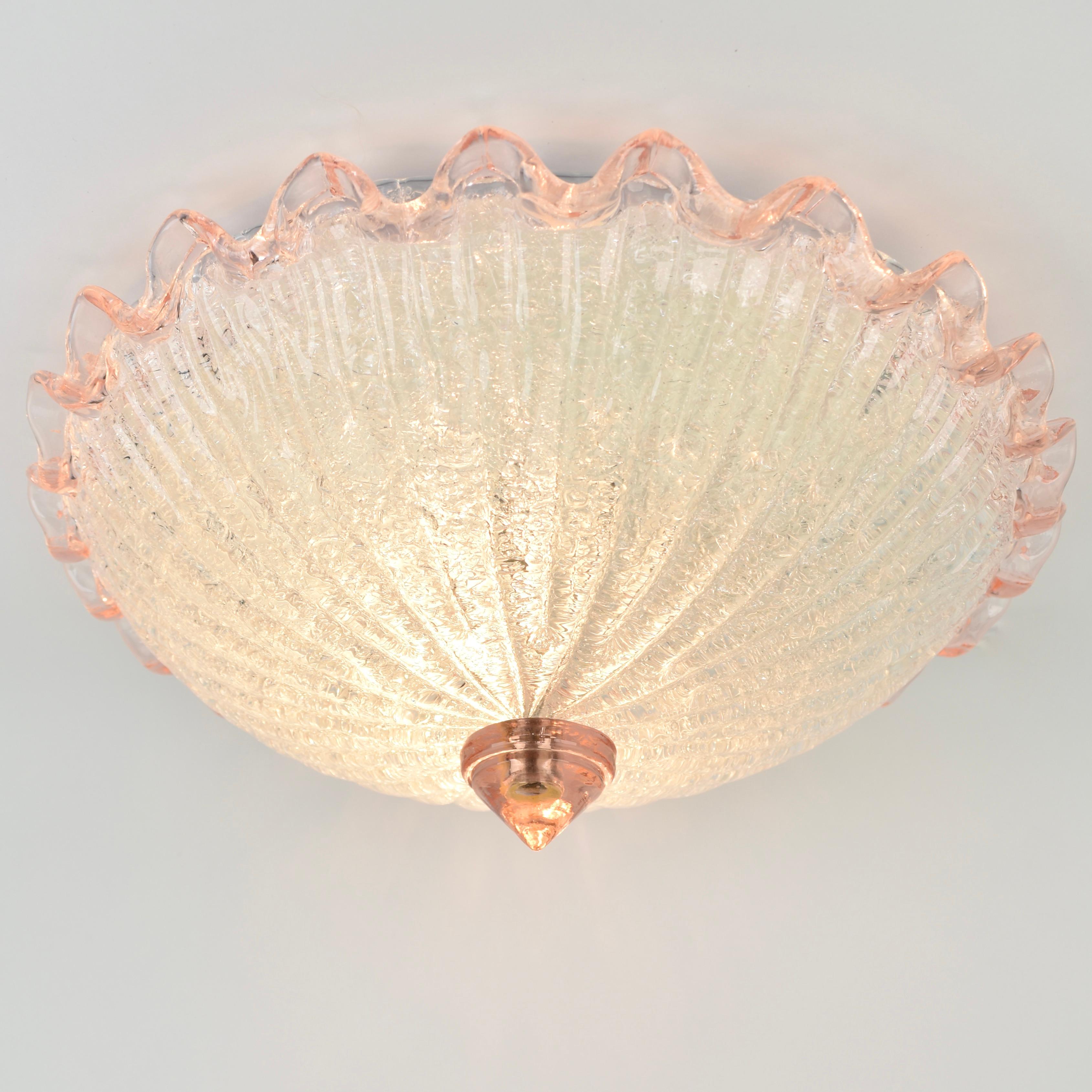 Monture affleurante du milieu du siècle à Murano Barovier&Toso en vente 2