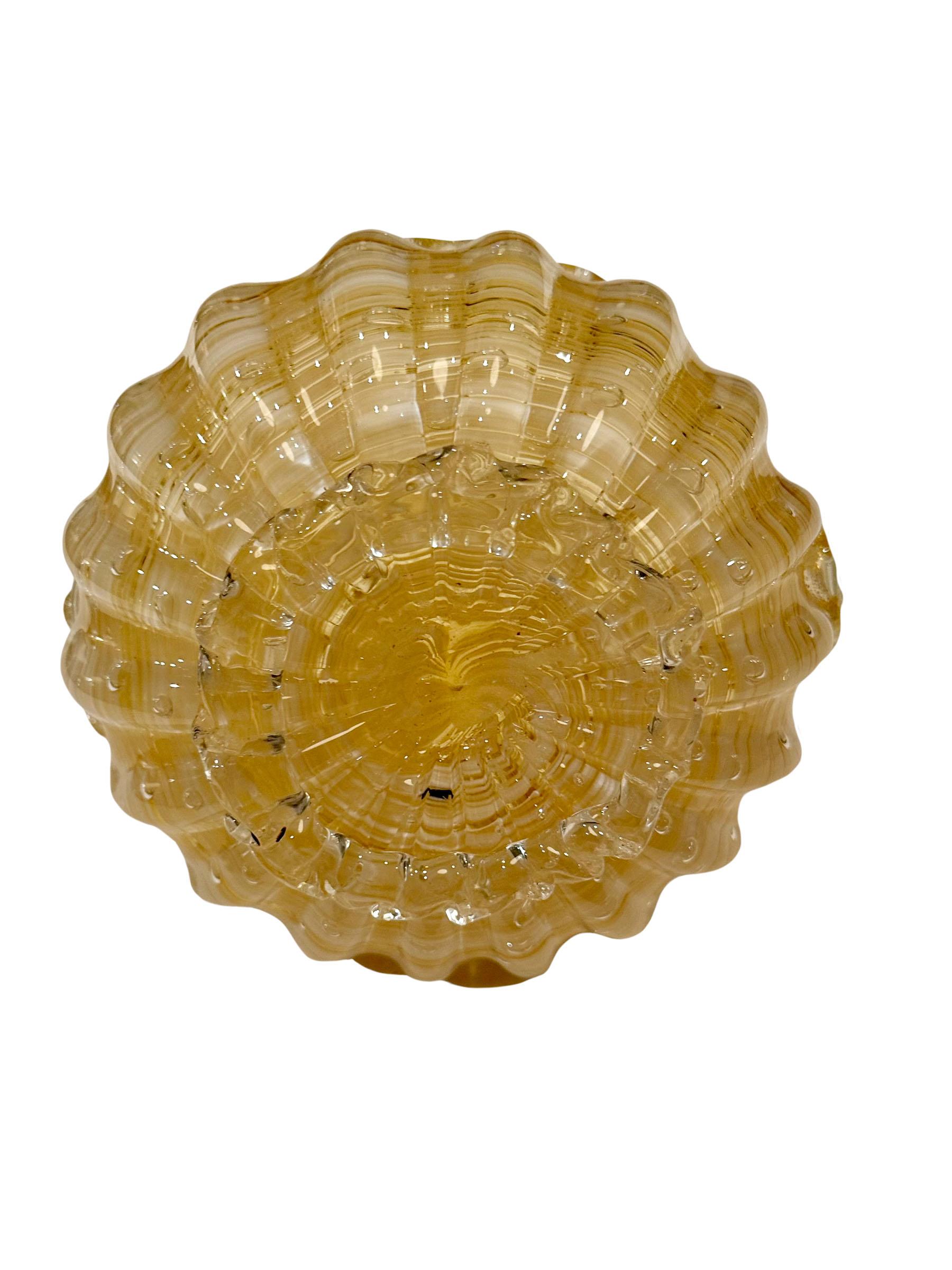 Mid Century Murano Basket In Good Condition For Sale In Tampa, FL