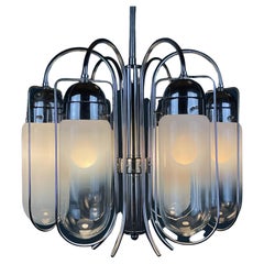 Mid-Century Murano Chandelier by Carlo Nason for Mazzega Italy 1960s