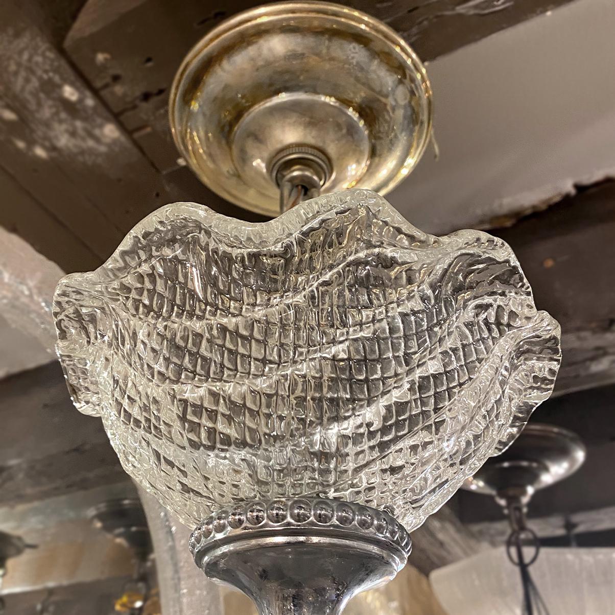 Mid Century Murano Chandelier In Good Condition For Sale In New York, NY