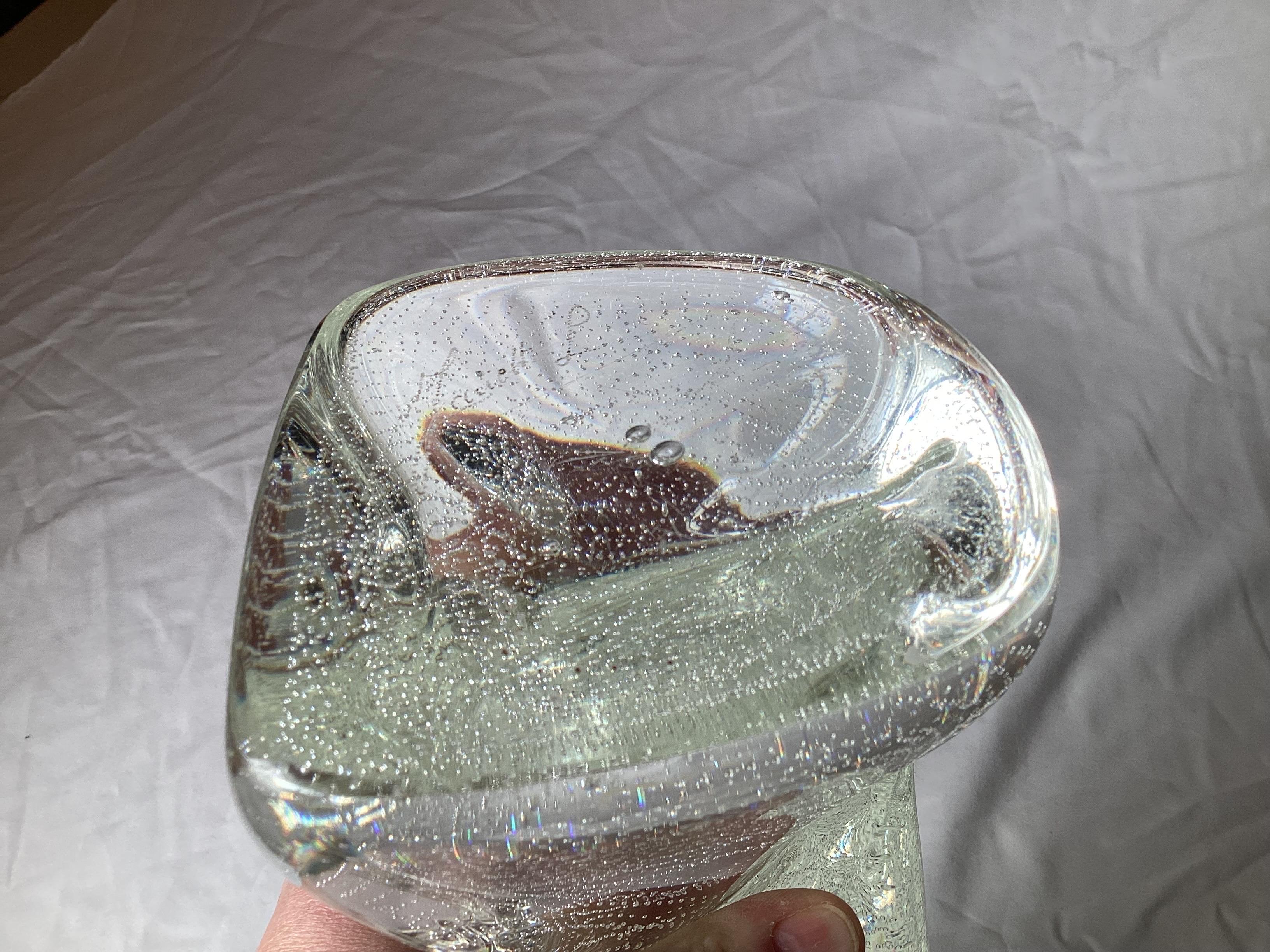 Hibou en cristal de Murano du milieu du siècle en vente 1