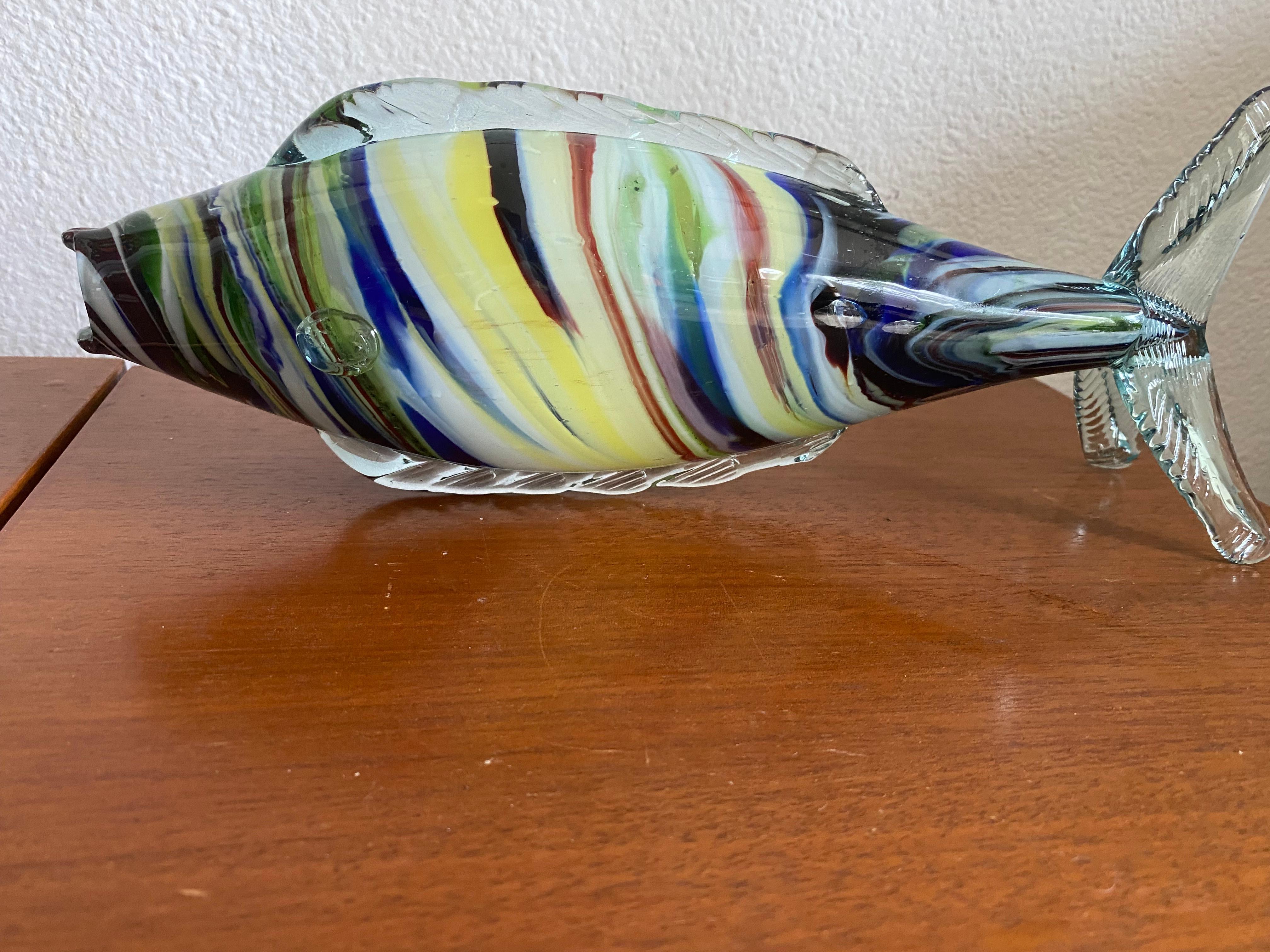 Midcentury Murano Fish Figurine For Sale 1