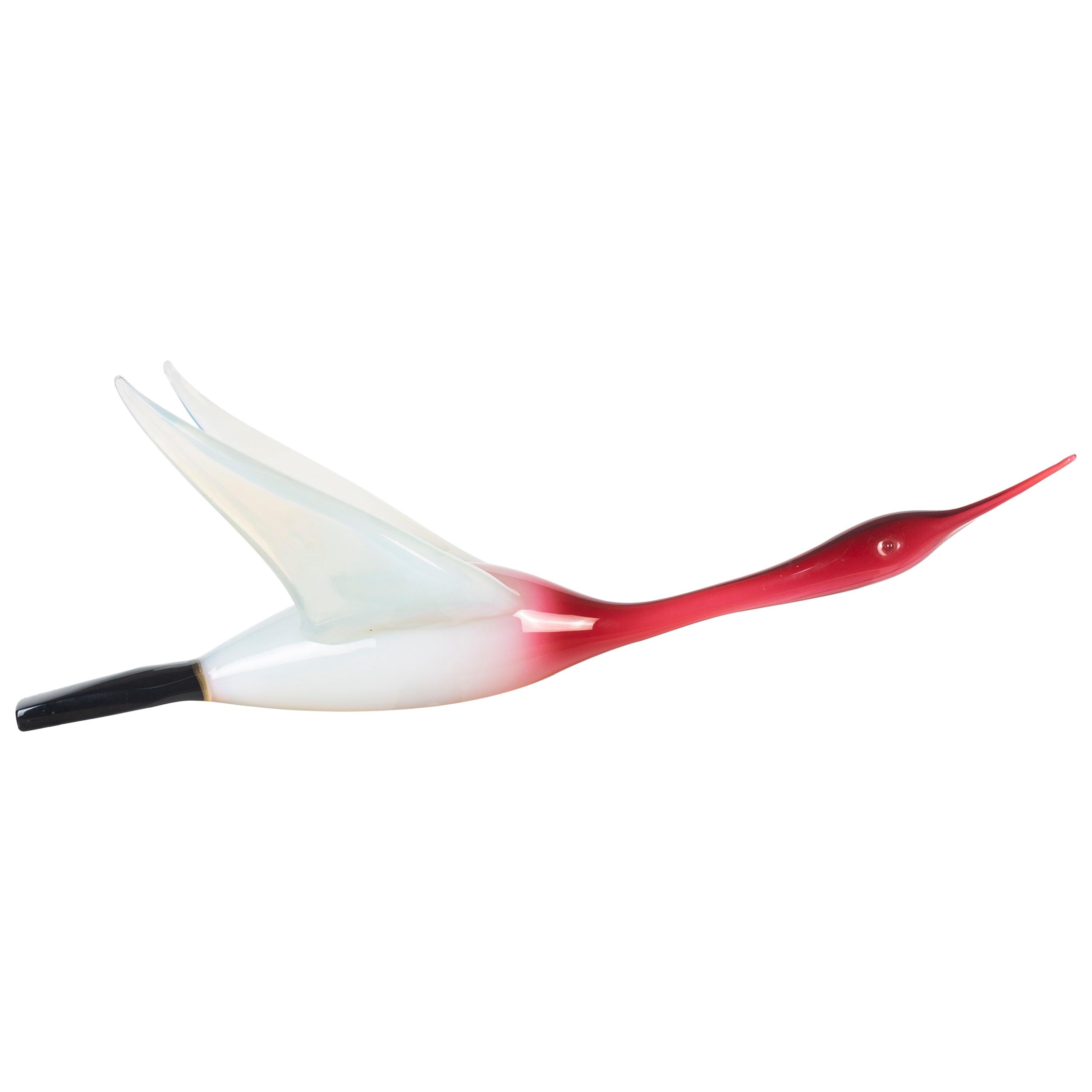Midcentury Murano Glass Bird