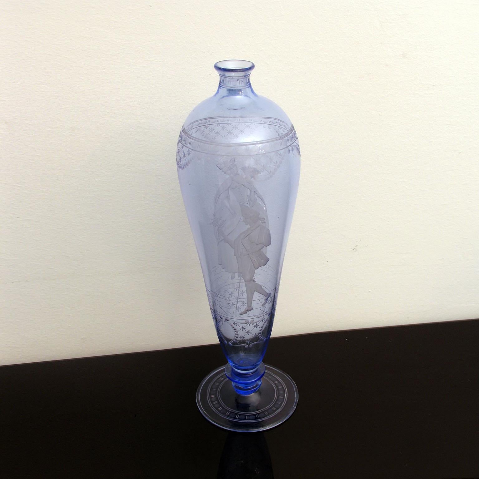 Midcentury Murano Glass Bottle by Guido Balsamo Stella for S.A.L.I.R 3