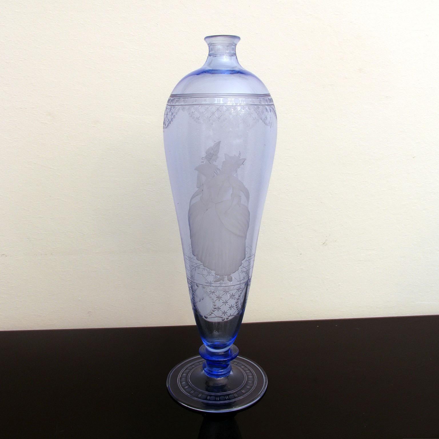 Midcentury Murano Glass Bottle by Guido Balsamo Stella for S.A.L.I.R 5