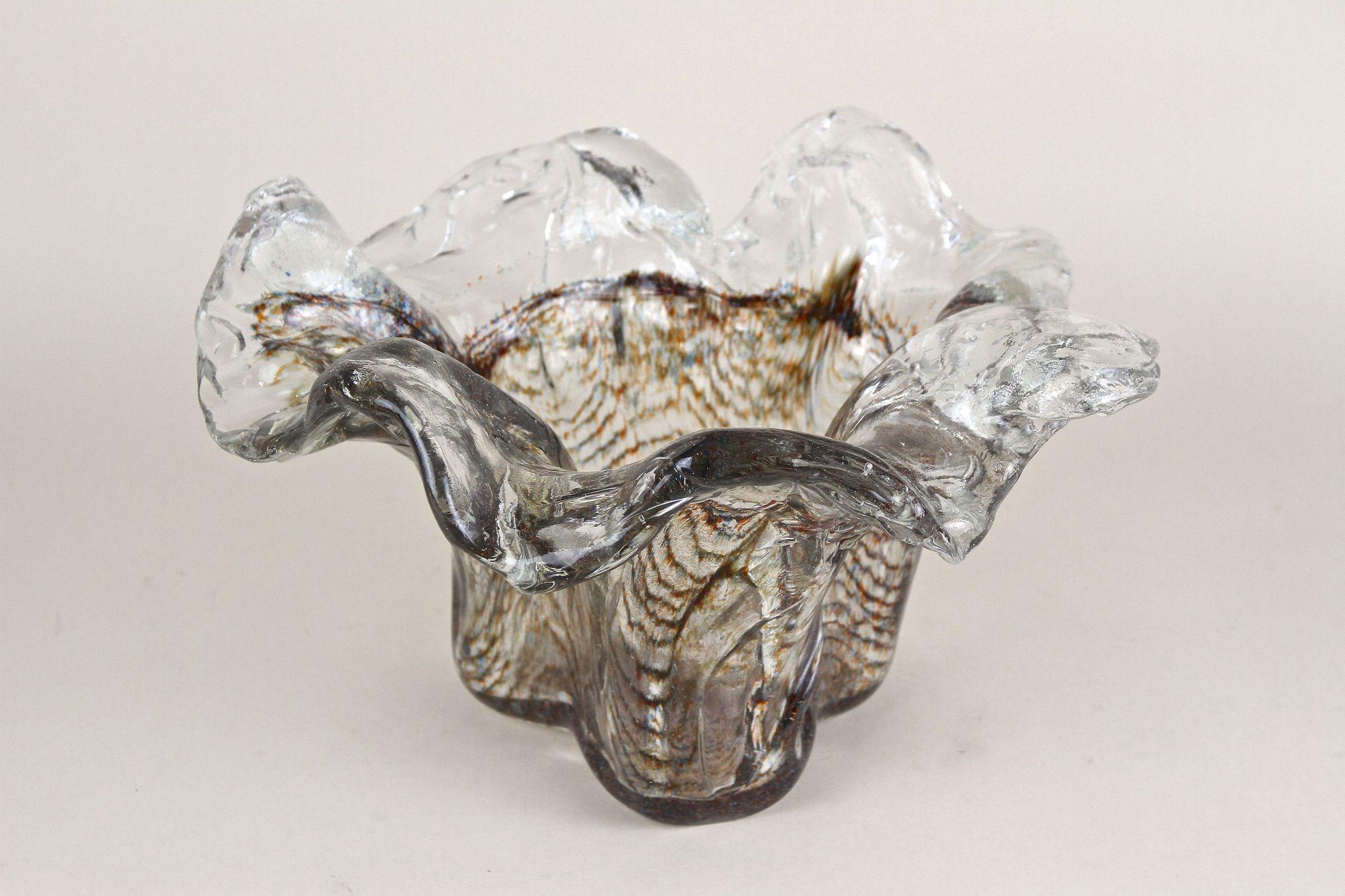 Mid-Century Modern Mid Century Murano Glass Bowl/ Glass Sculpture, Italy ca. 1950 For Sale