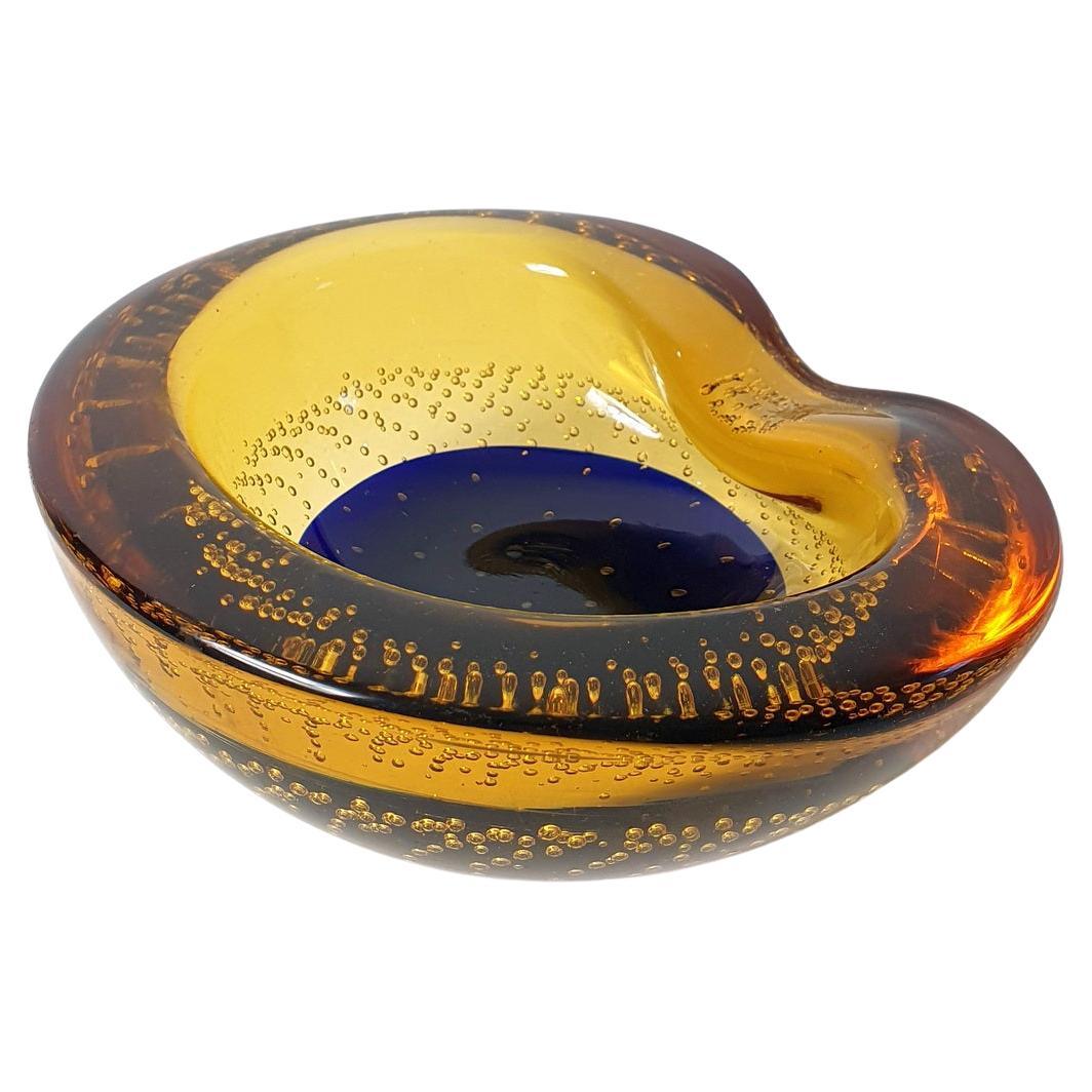 Italian Mid-Century Murano Glass Bowl, Italy  For Sale