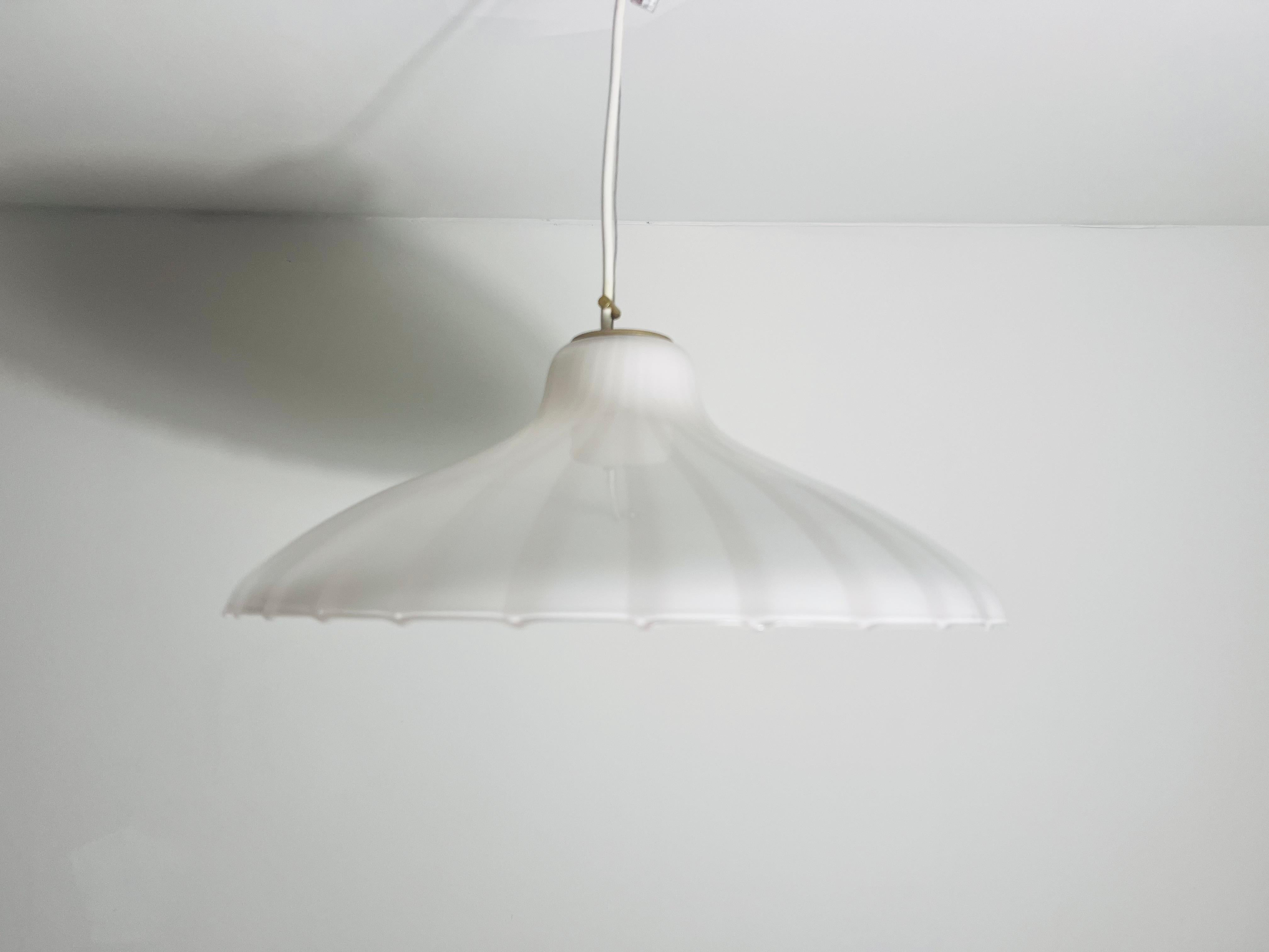 Mid-Century moderno Lampada da soffitto in vetro di Murano della metà del secolo scorso di Venini, Italia, 1960 in vendita