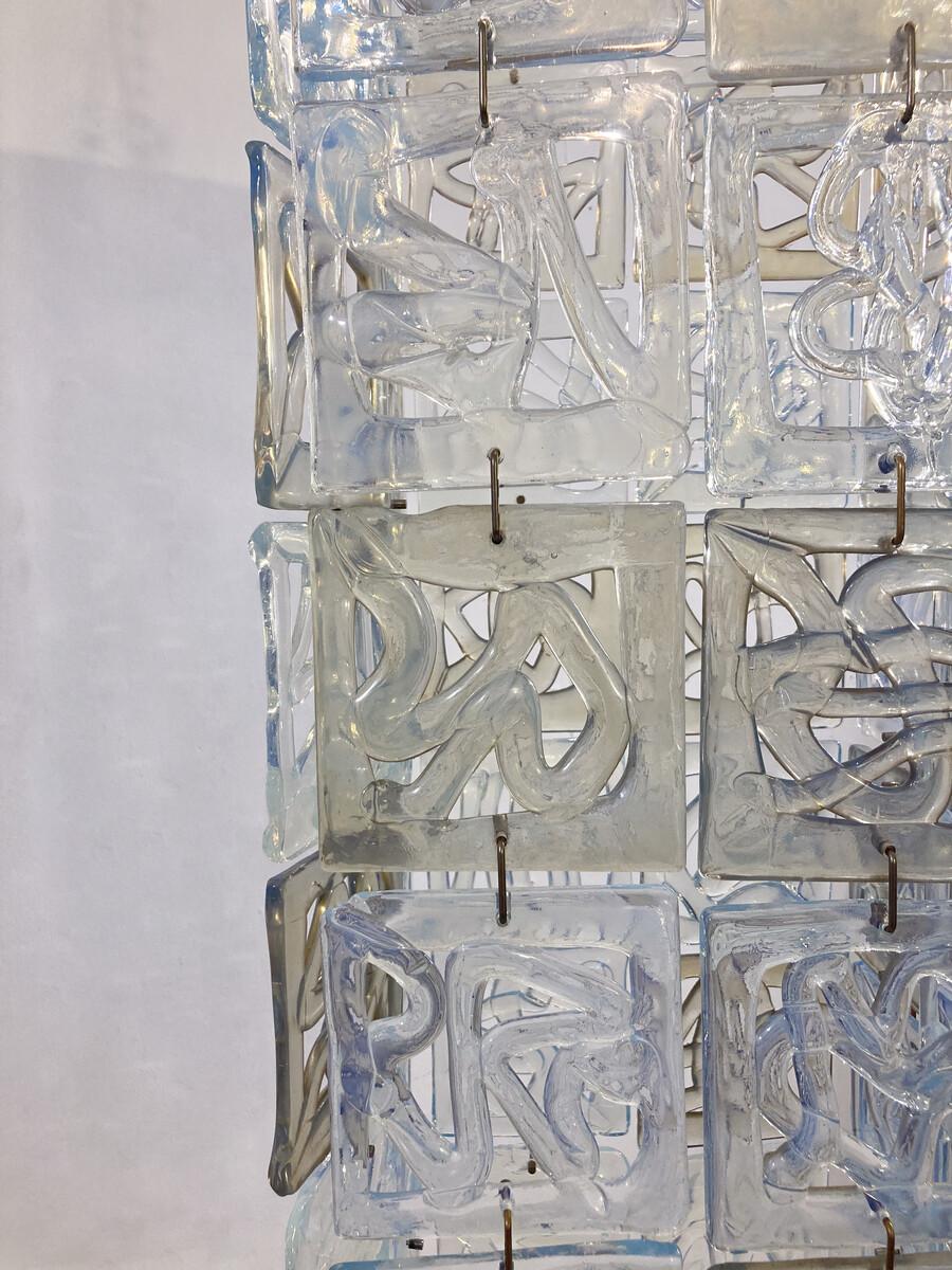 Lámpara de techo de cristal de Murano de mediados de siglo en venta 2