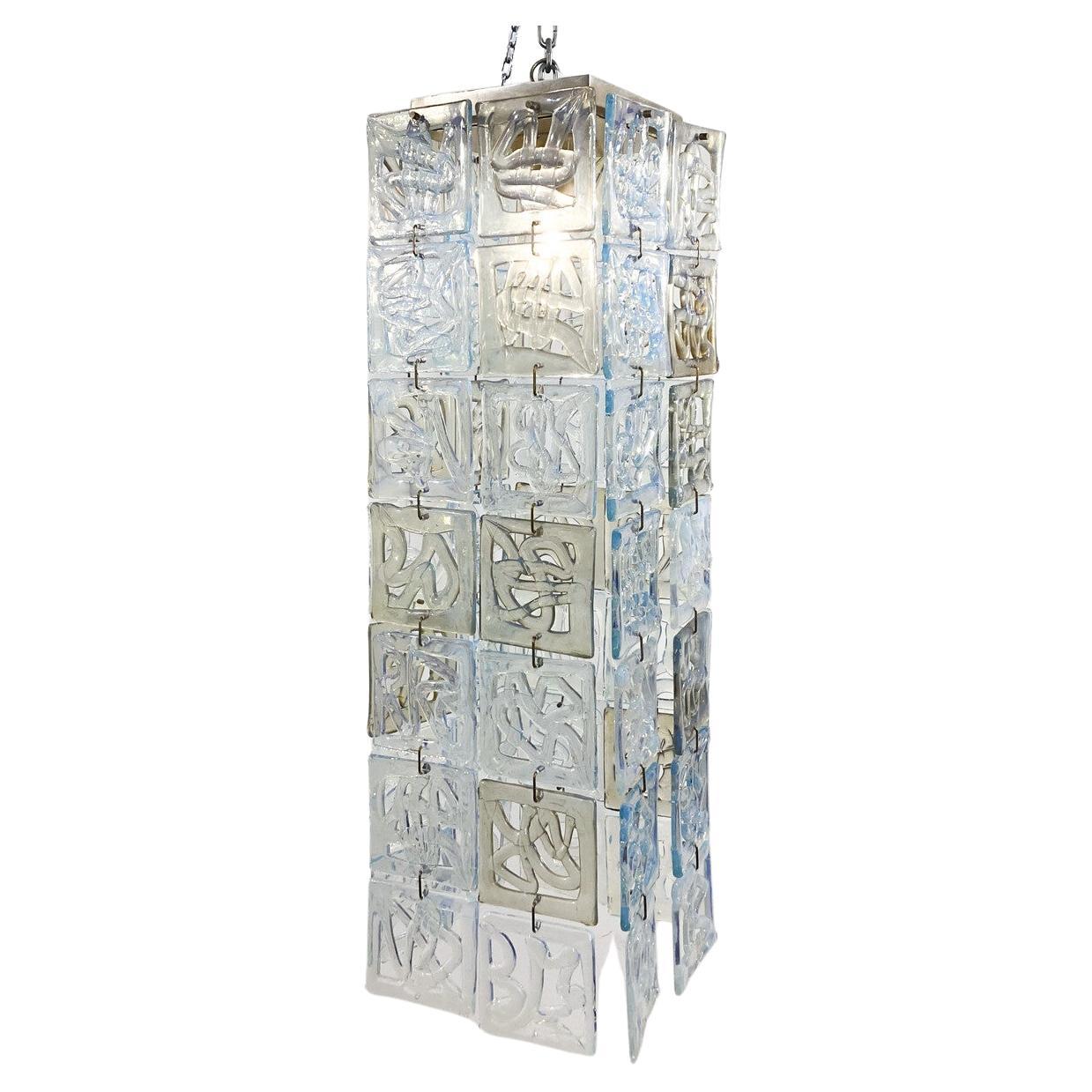 Mid-Century Murano Glass Ceiling Light