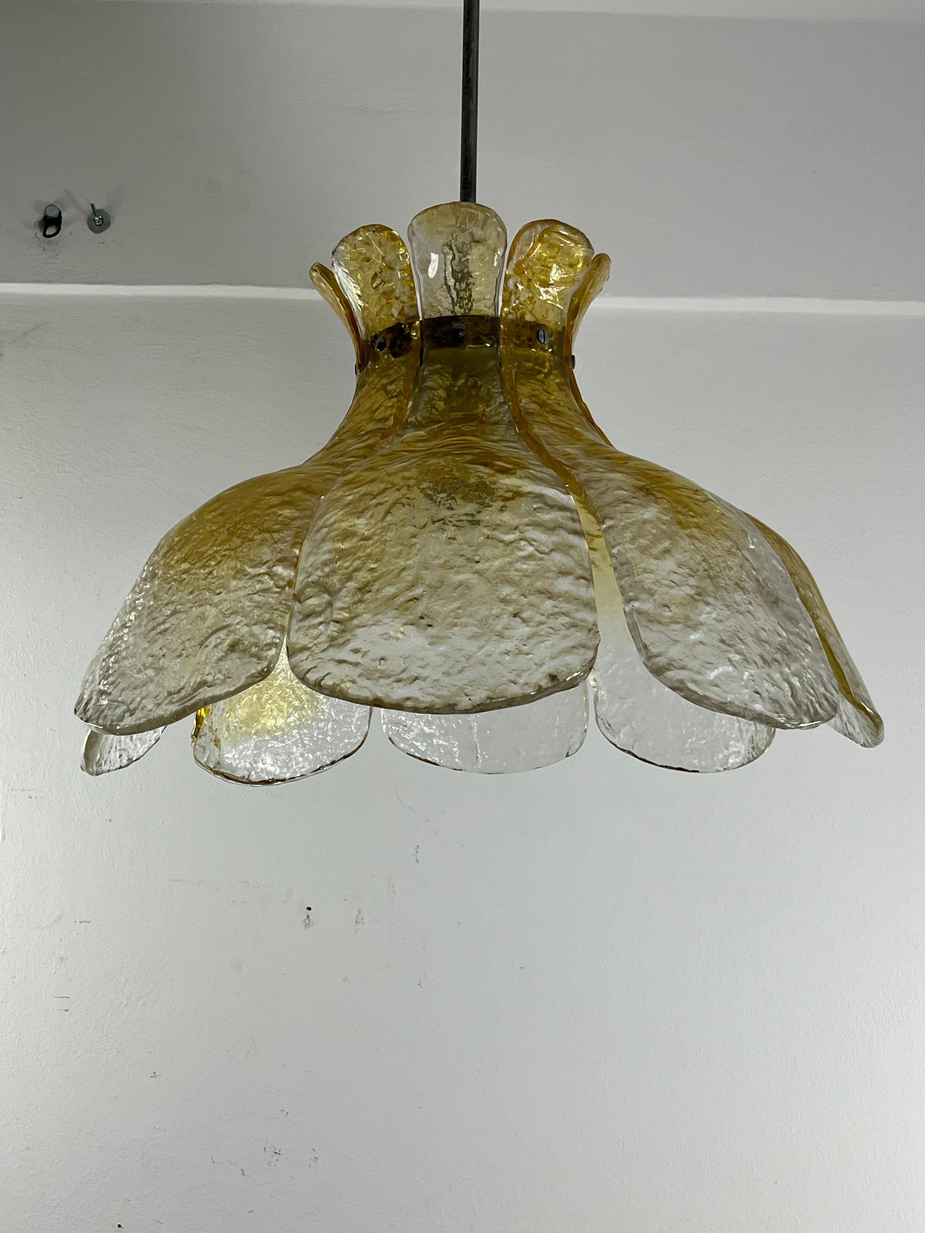 Lampadario in vetro di Murano di metà secolo, anni '60, attribuito a Carlo Nason in vendita 1