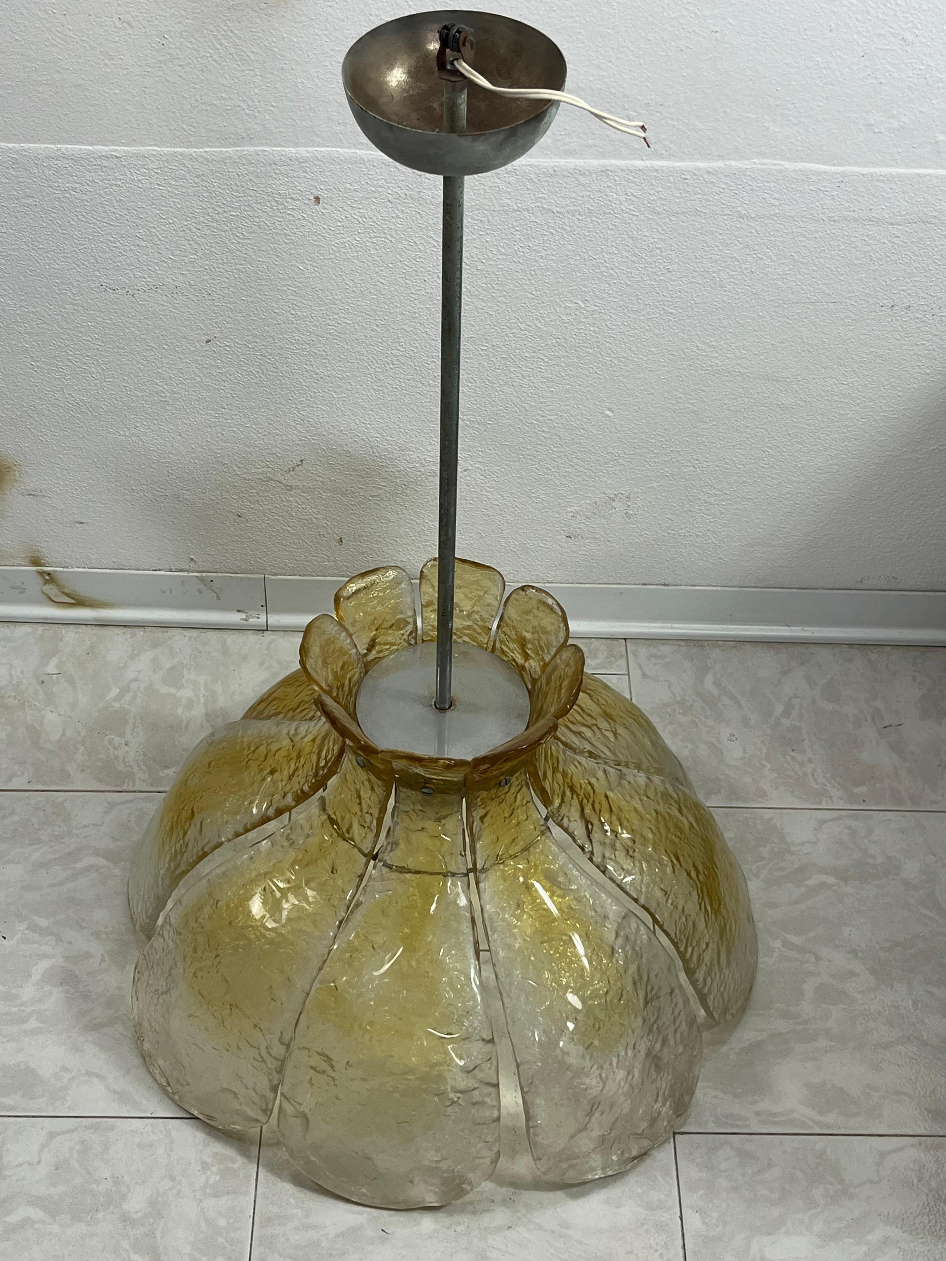 Lampadario in vetro di Murano di metà secolo, anni '60, attribuito a Carlo Nason in vendita 2