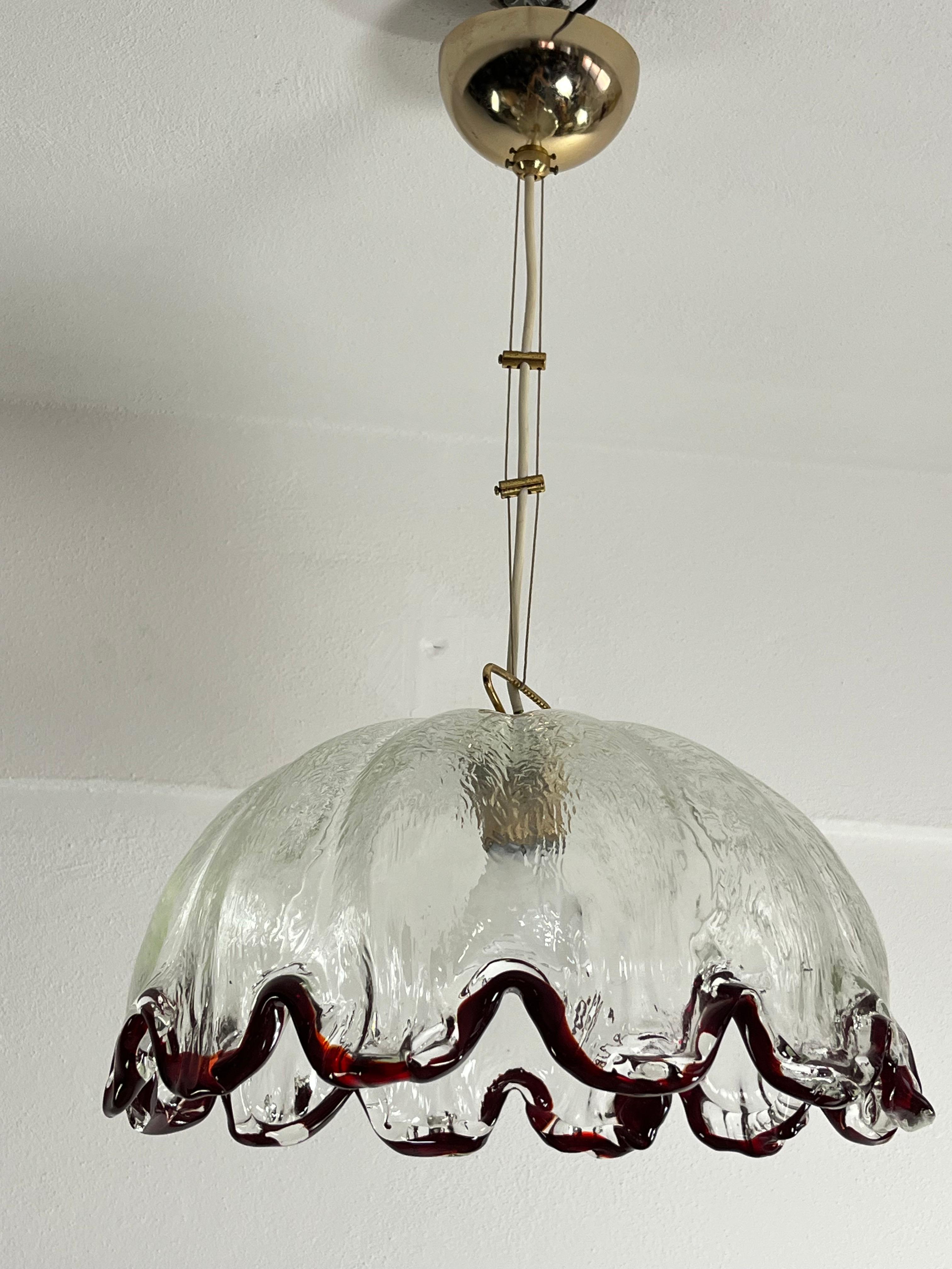 Mid-century Murano Glass Chandelier, 1960s For Sale 2