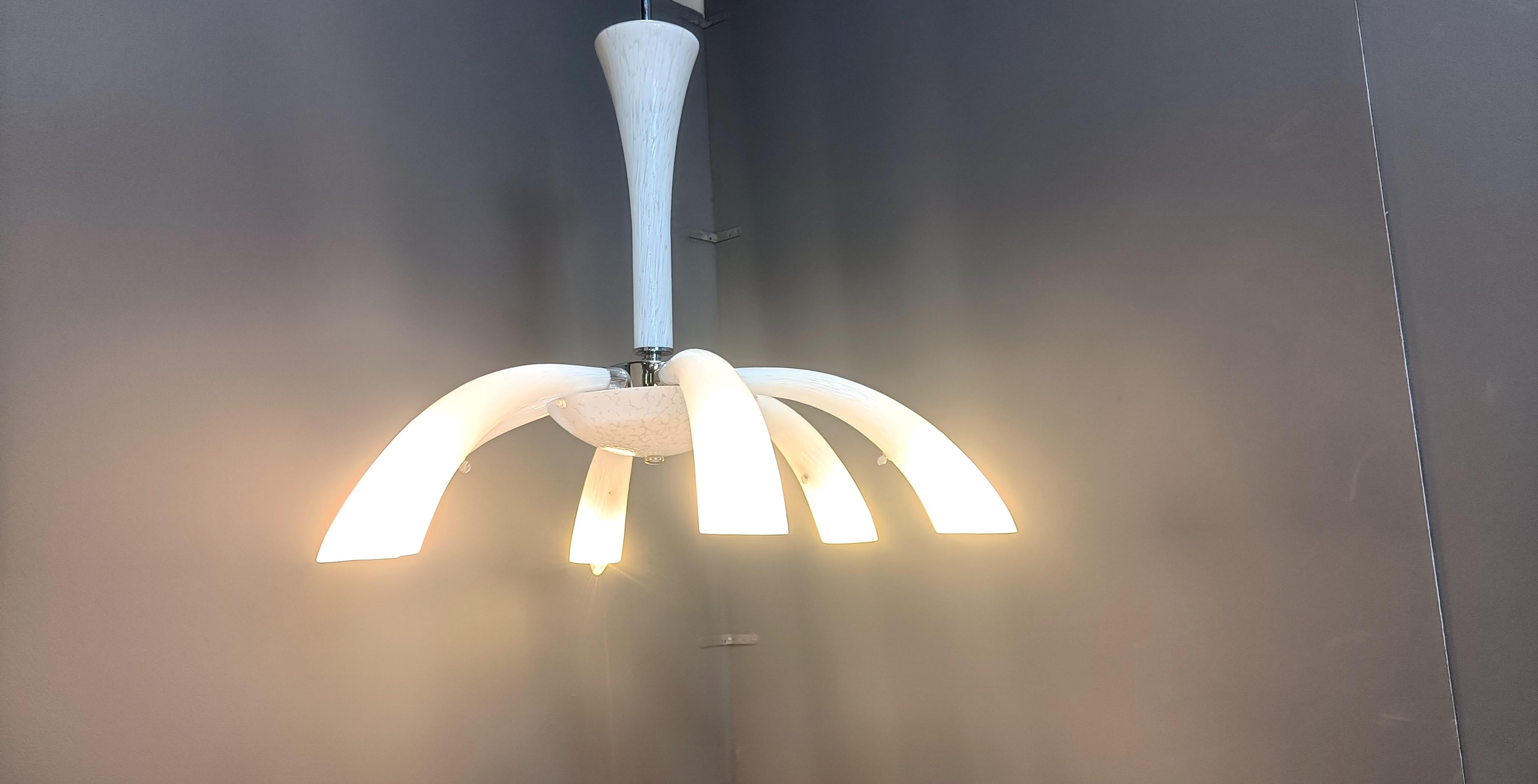 Lampadario in vetro di Murano, anni '70, metà del secolo scorso in vendita 3