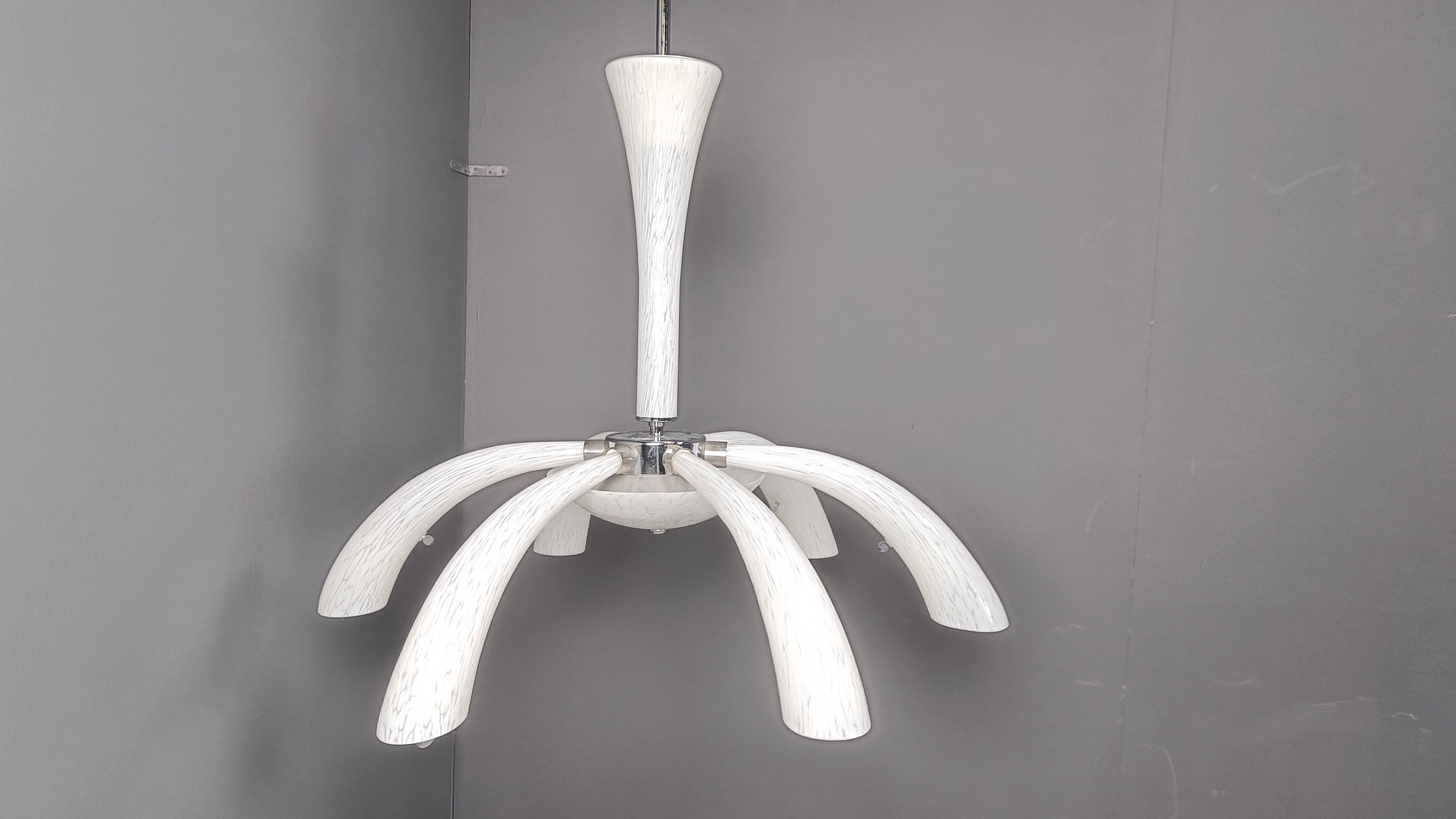 Mid-Century moderno Lampadario in vetro di Murano, anni '70, metà del secolo scorso in vendita