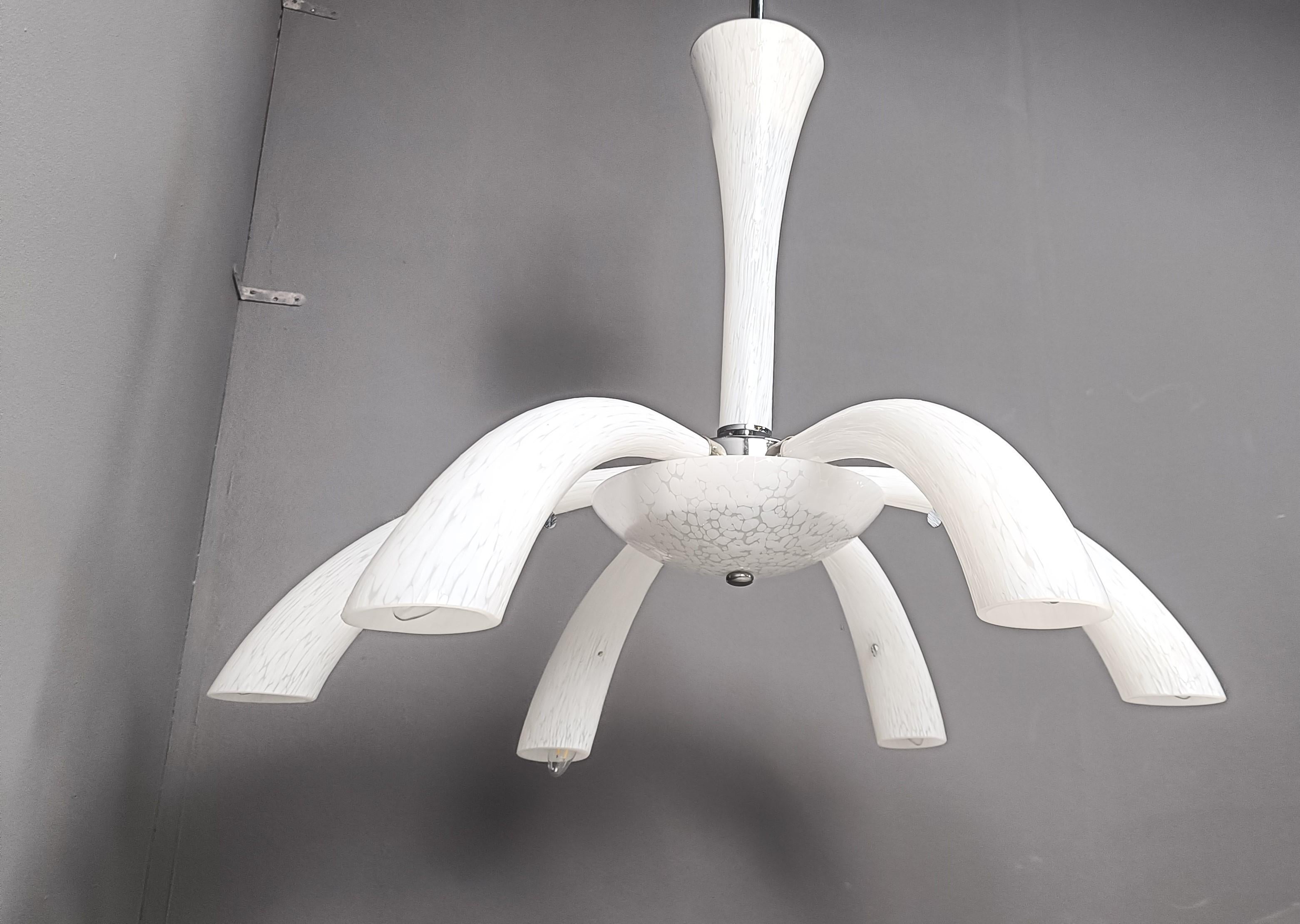 Fine XX secolo Lampadario in vetro di Murano, anni '70, metà del secolo scorso in vendita