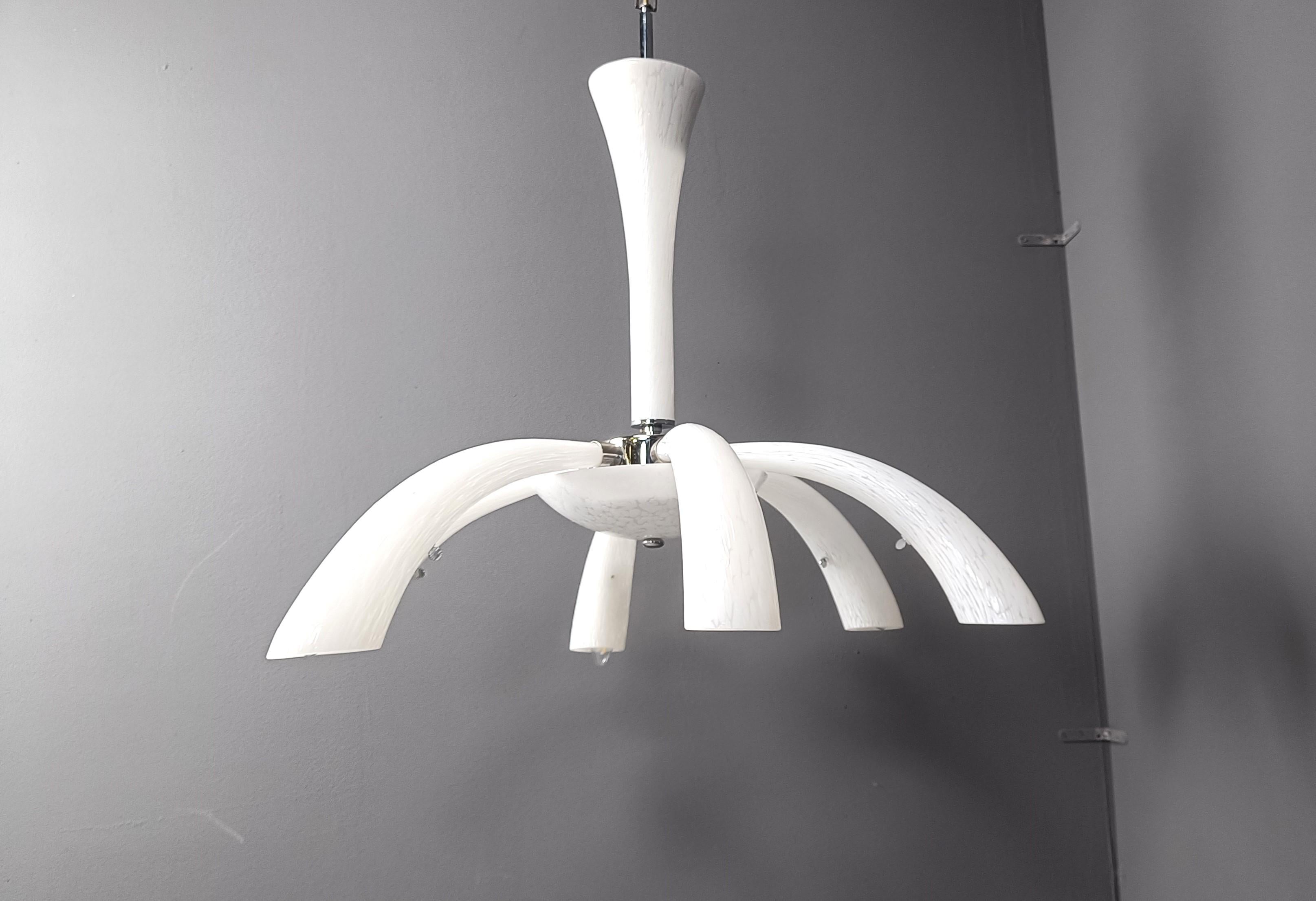 Lampadario in vetro di Murano, anni '70, metà del secolo scorso in vendita 1