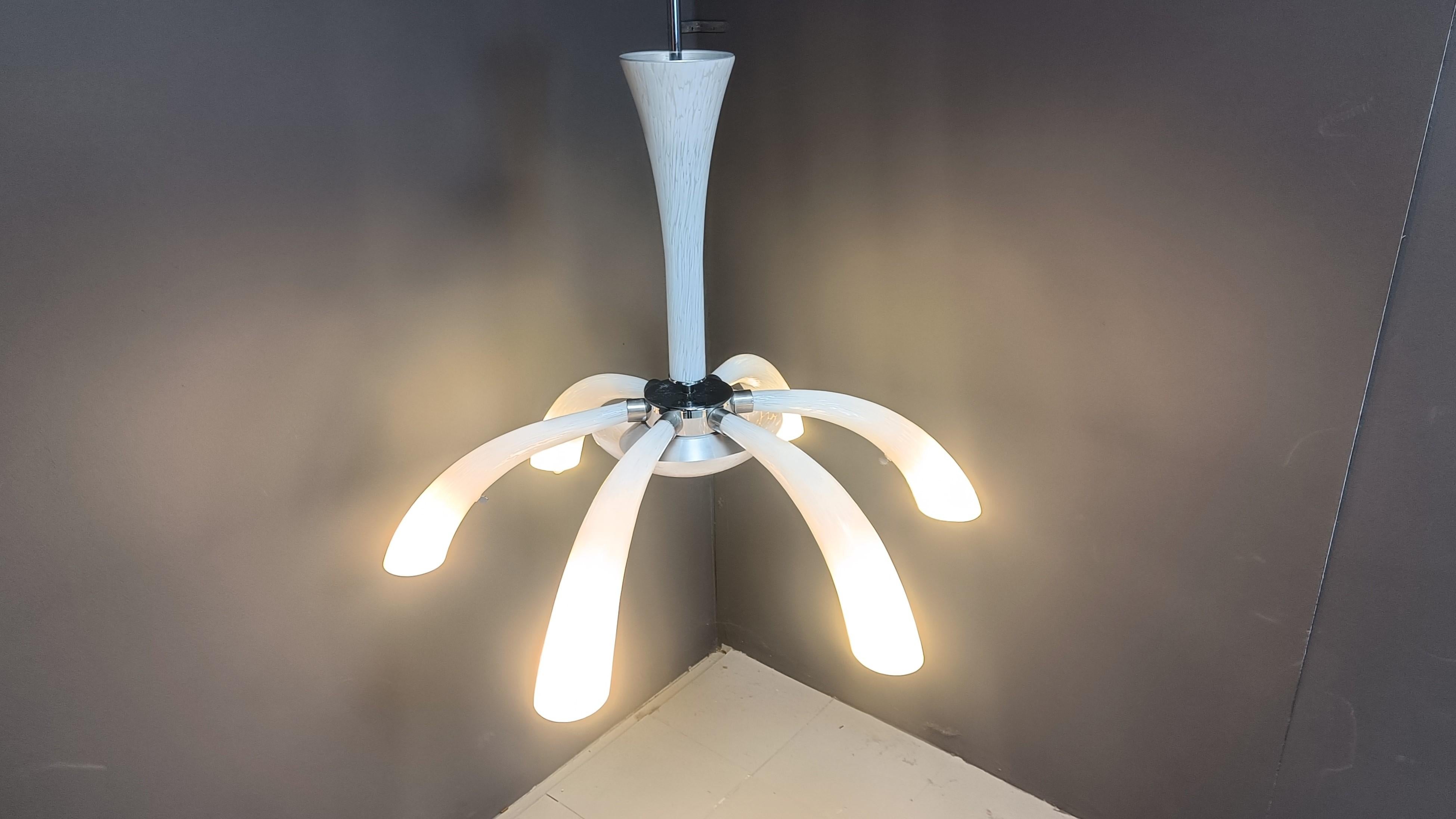 Lampadario in vetro di Murano, anni '70, metà del secolo scorso in vendita 2