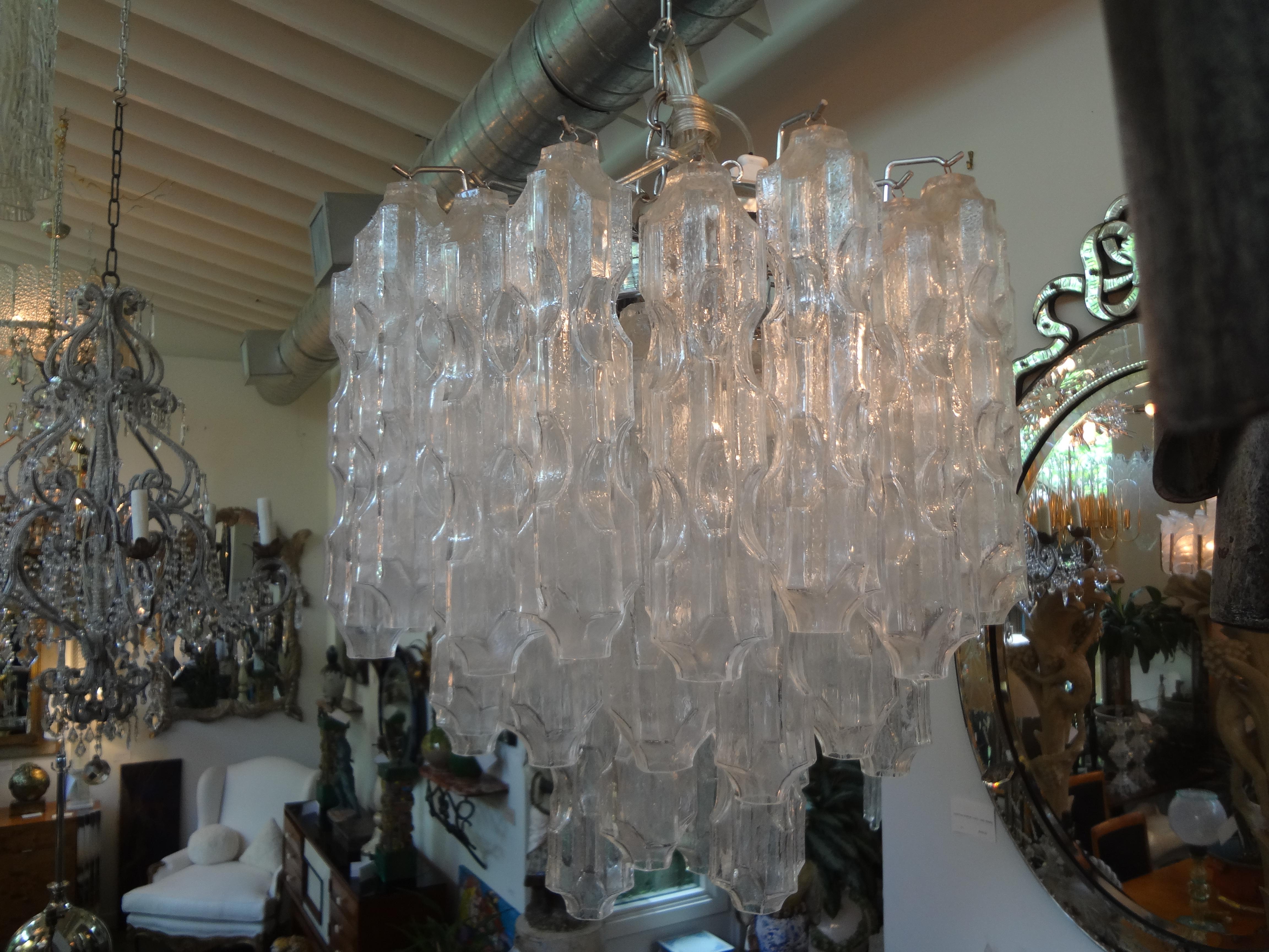 Midcentury Murano Chandelier Attributed to Toni Zuccheri for Venini For Sale 6