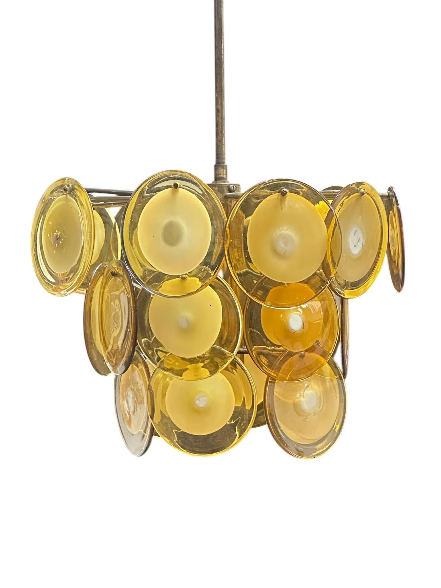 Lustre en verre de Murano du milieu du siècle - Circa 1970 en vente 2