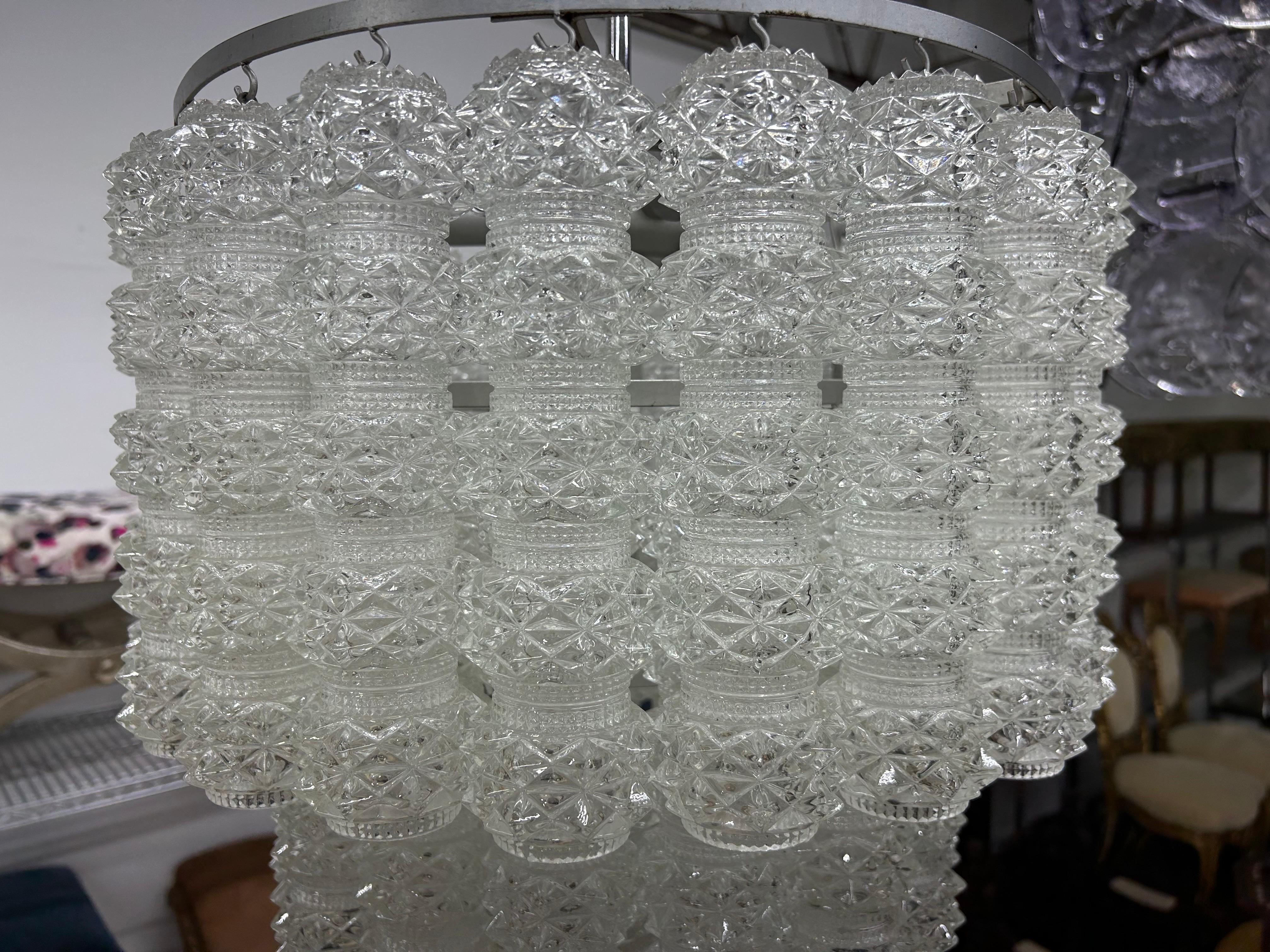 Italiano Lampadario in vetro di Murano del metà del secolo scorso in vendita