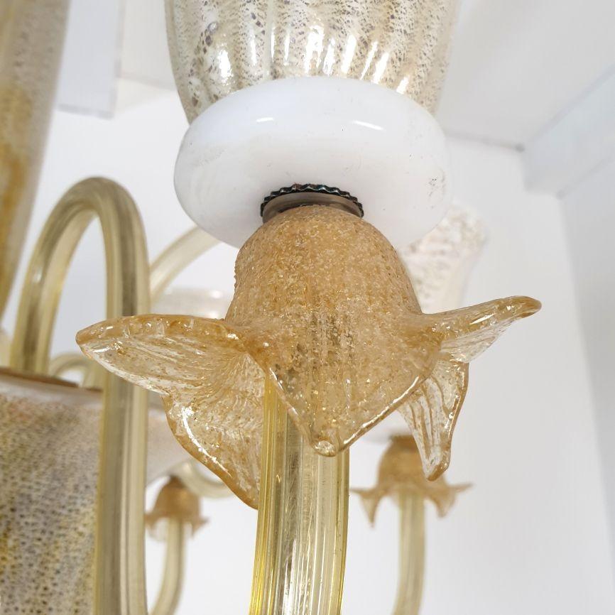 Lámpara de cristal de Murano de mediados de siglo, Italia Años 60 en venta 4
