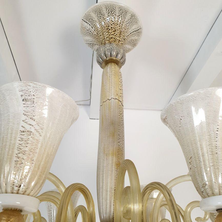 Lámpara de cristal de Murano de mediados de siglo, Italia Años 60 en venta 6