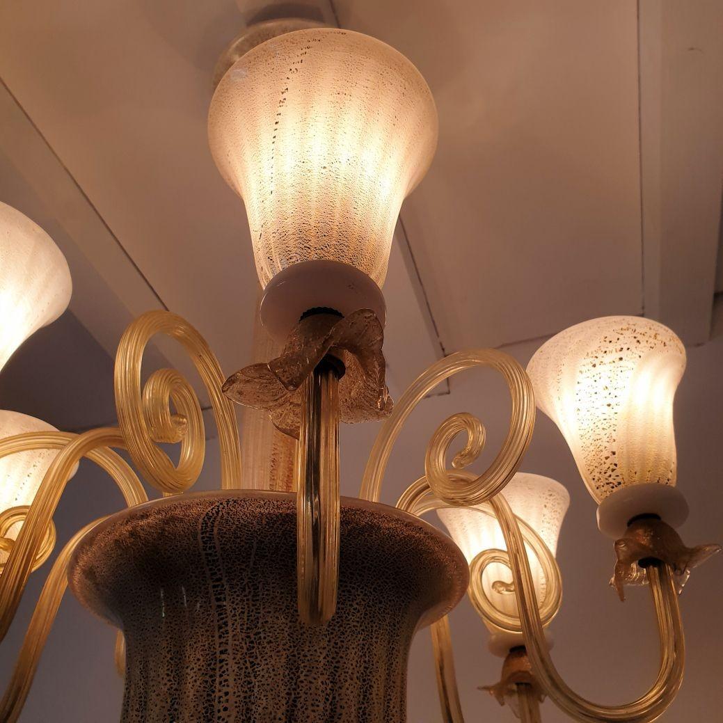 Lámpara de cristal de Murano de mediados de siglo, Italia Años 60 en Excelente estado para la venta en Dallas, TX