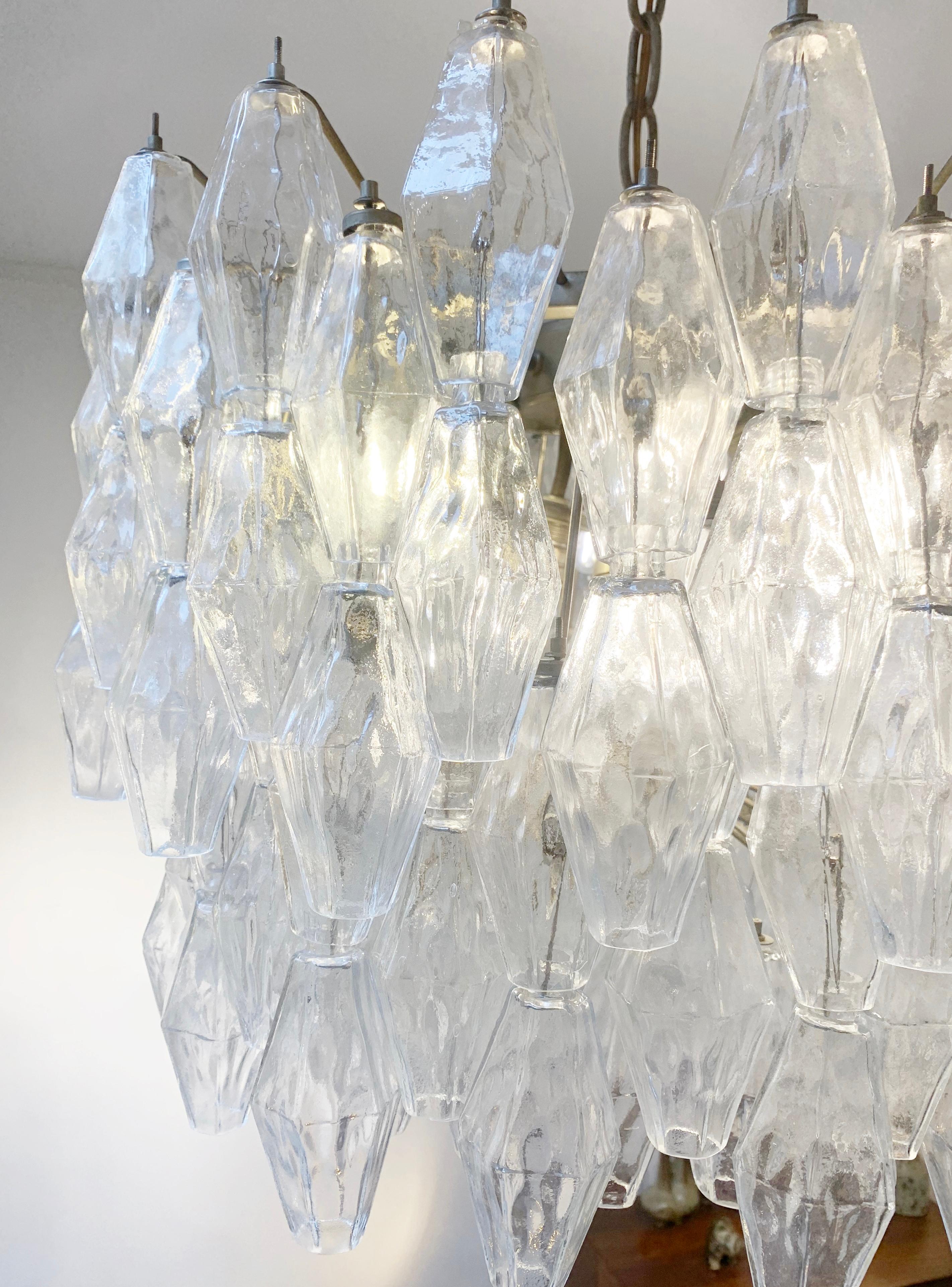 Mid-century Venini Murano glass chandelier model 