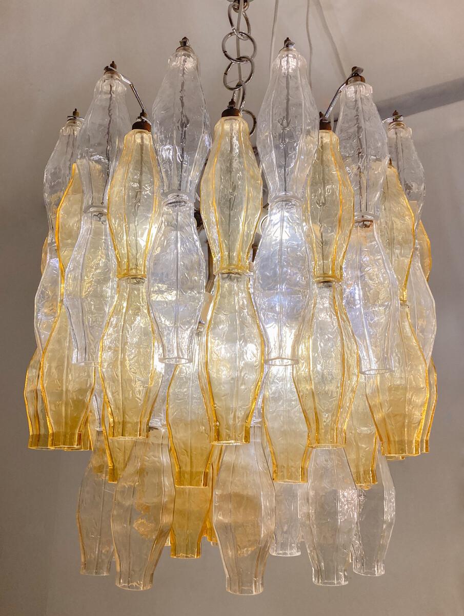 Lampadario in vetro di Murano di metà secolo 