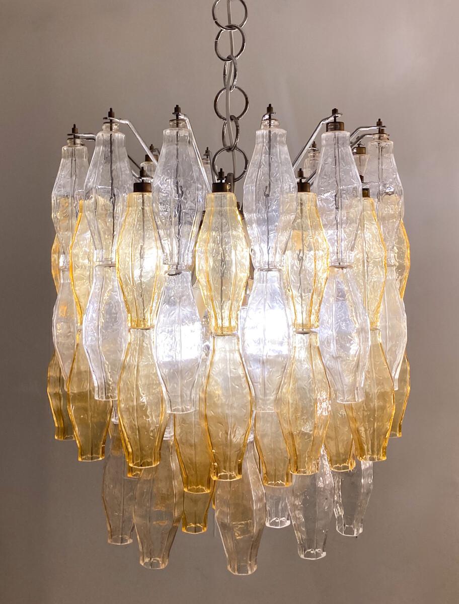 Lampadario in vetro di Murano di metà secolo 